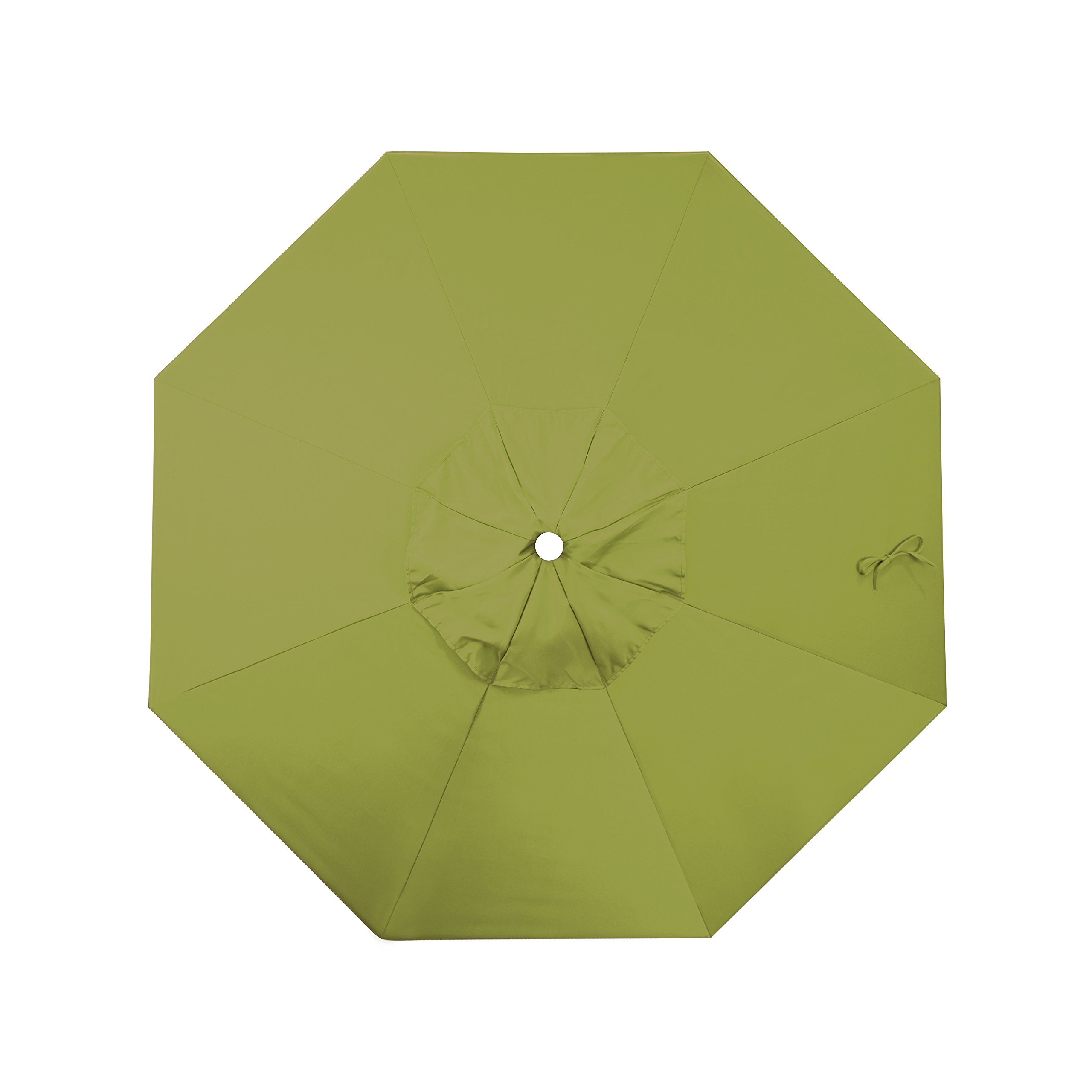 California Umbrella 9' Round Aluminum Cantilever Umbrella with Crank Lift & 360° Rotation - Bronze Pole & Ginko Design - Perfect for Patio, Poolside, and Outdoor Dining Areas