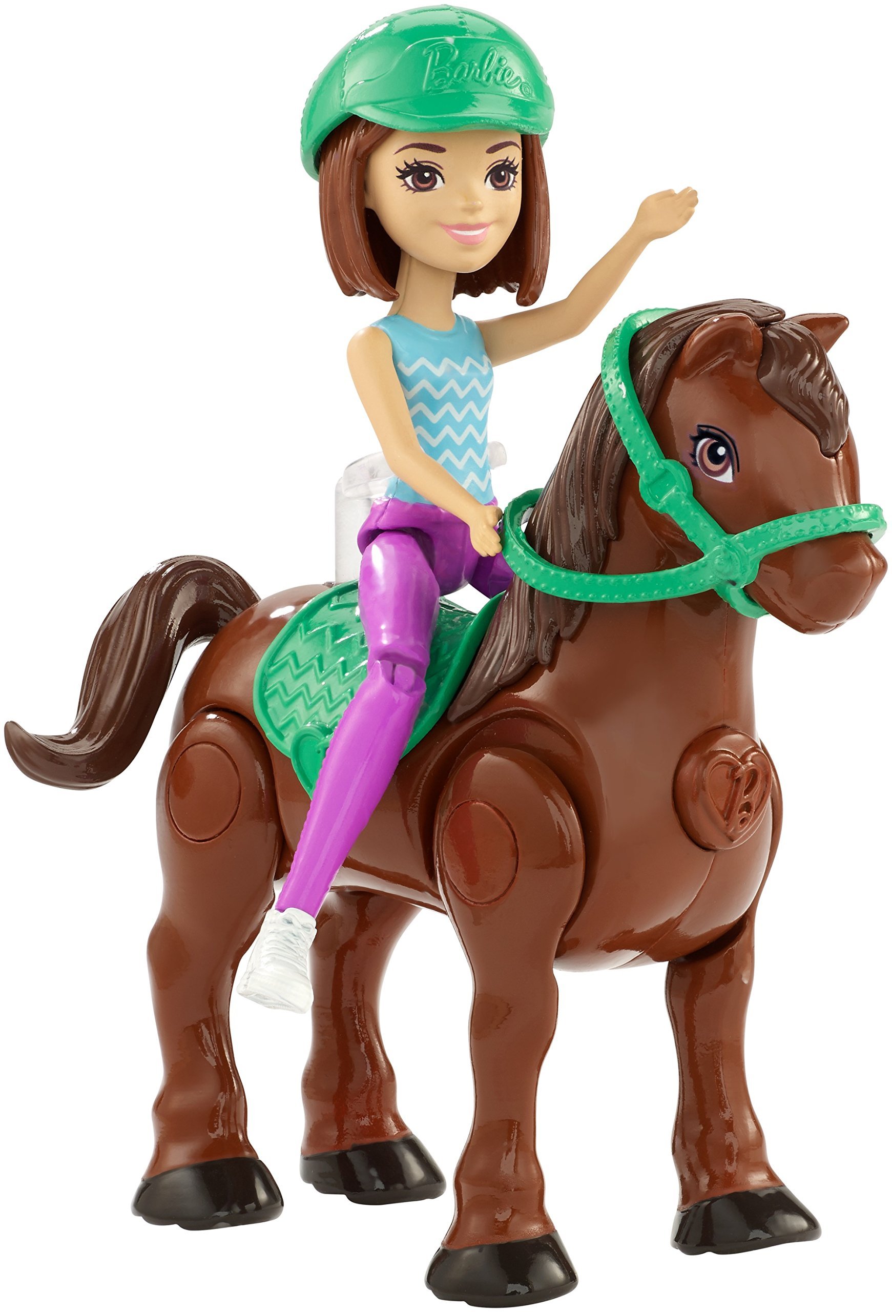 Barbie On The Go™ Brown Pony and Doll Playset - Multicolor Fashion Doll with Horse for Girls Age 4+ | Pretend Play, Birthday Gift, Travel Toy