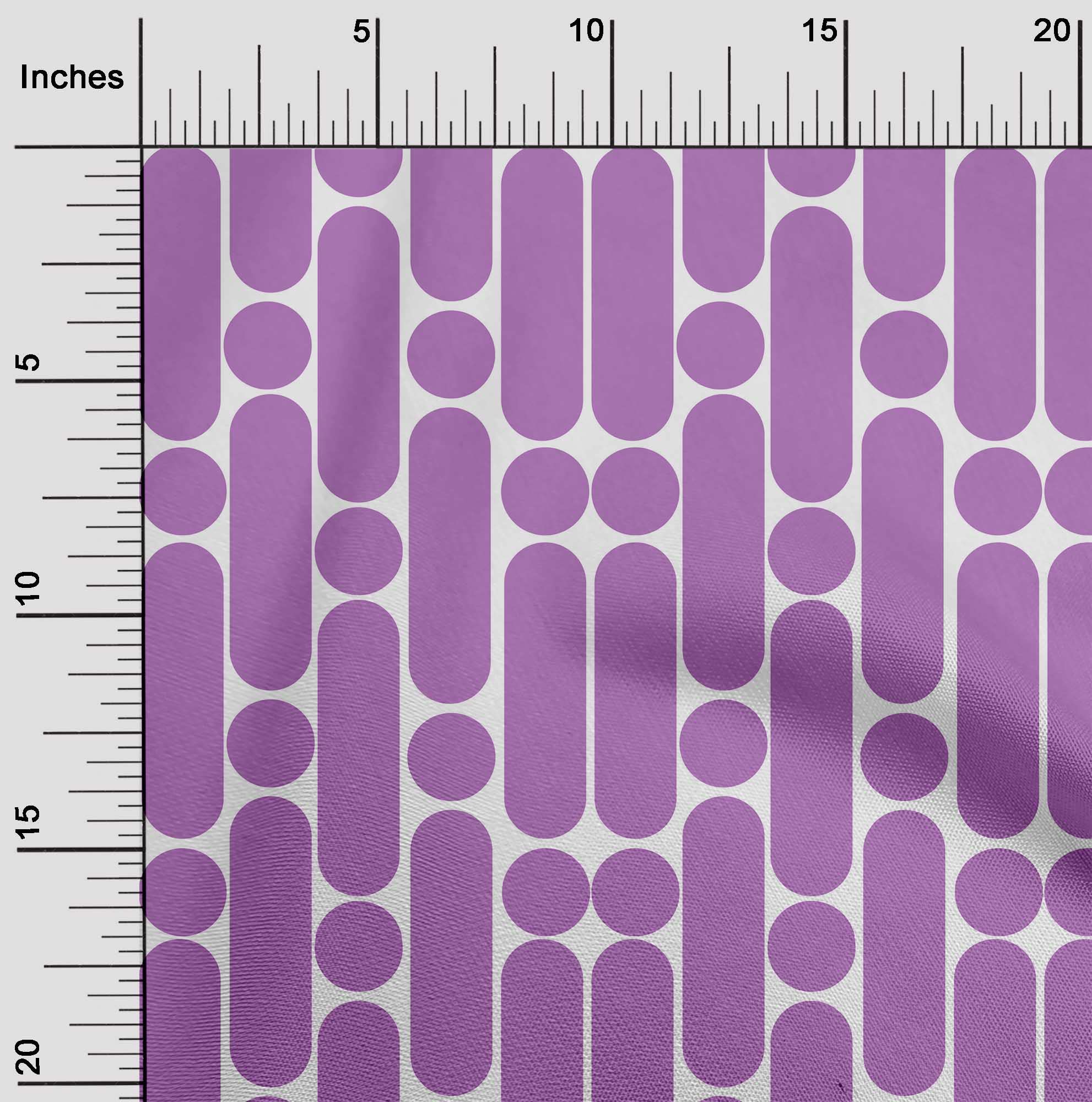 oneOone Rayon Purple Geometric Print Fabric by The Yard - 56 Inch Wide DIY Sewing Material for Dresses, Quilting & Home Decor Projects