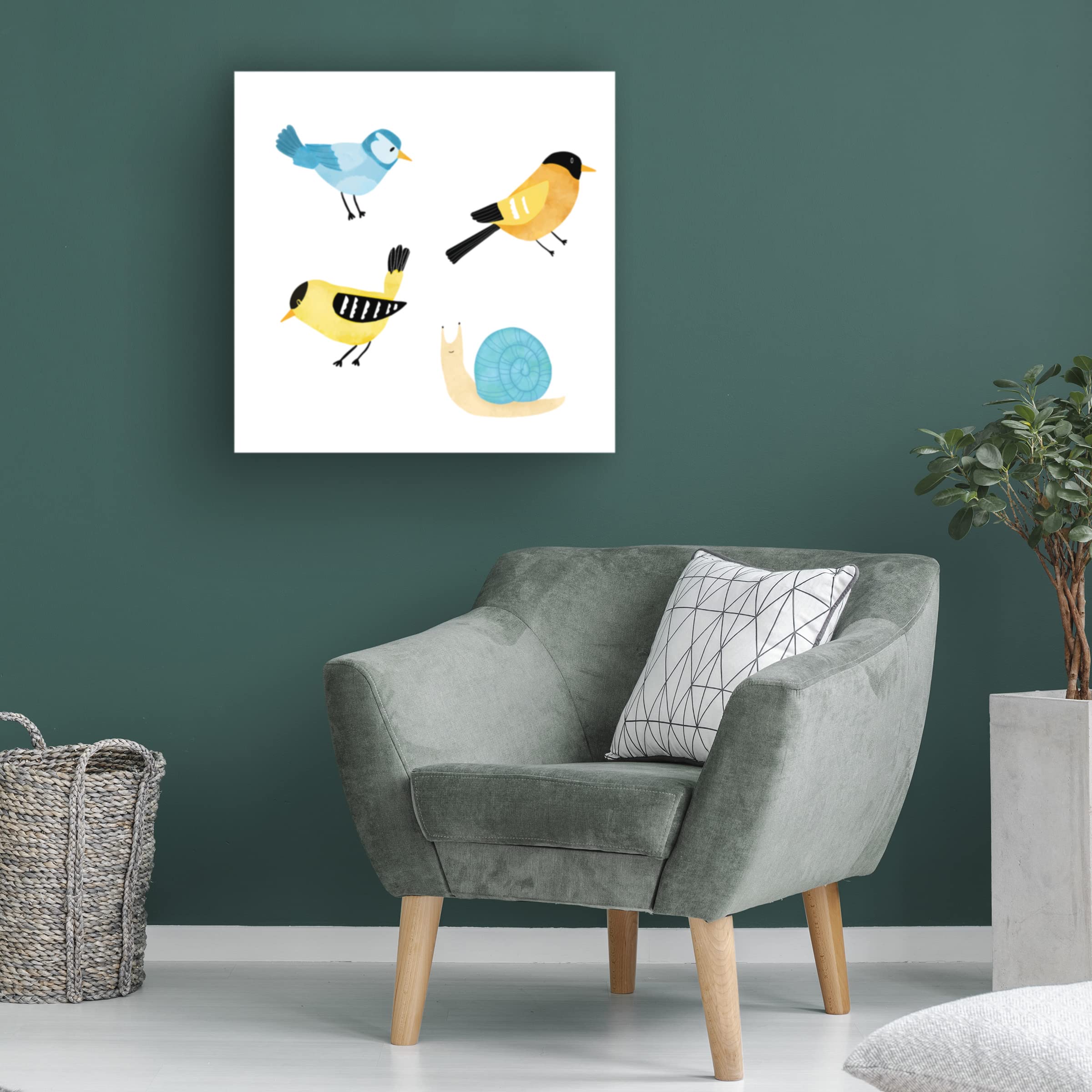Trademark Fine Art 'Christmas Cactus 13' Canvas Wall Art by Fiorella - Holiday Home Decor for Living Room, Bedroom & Office