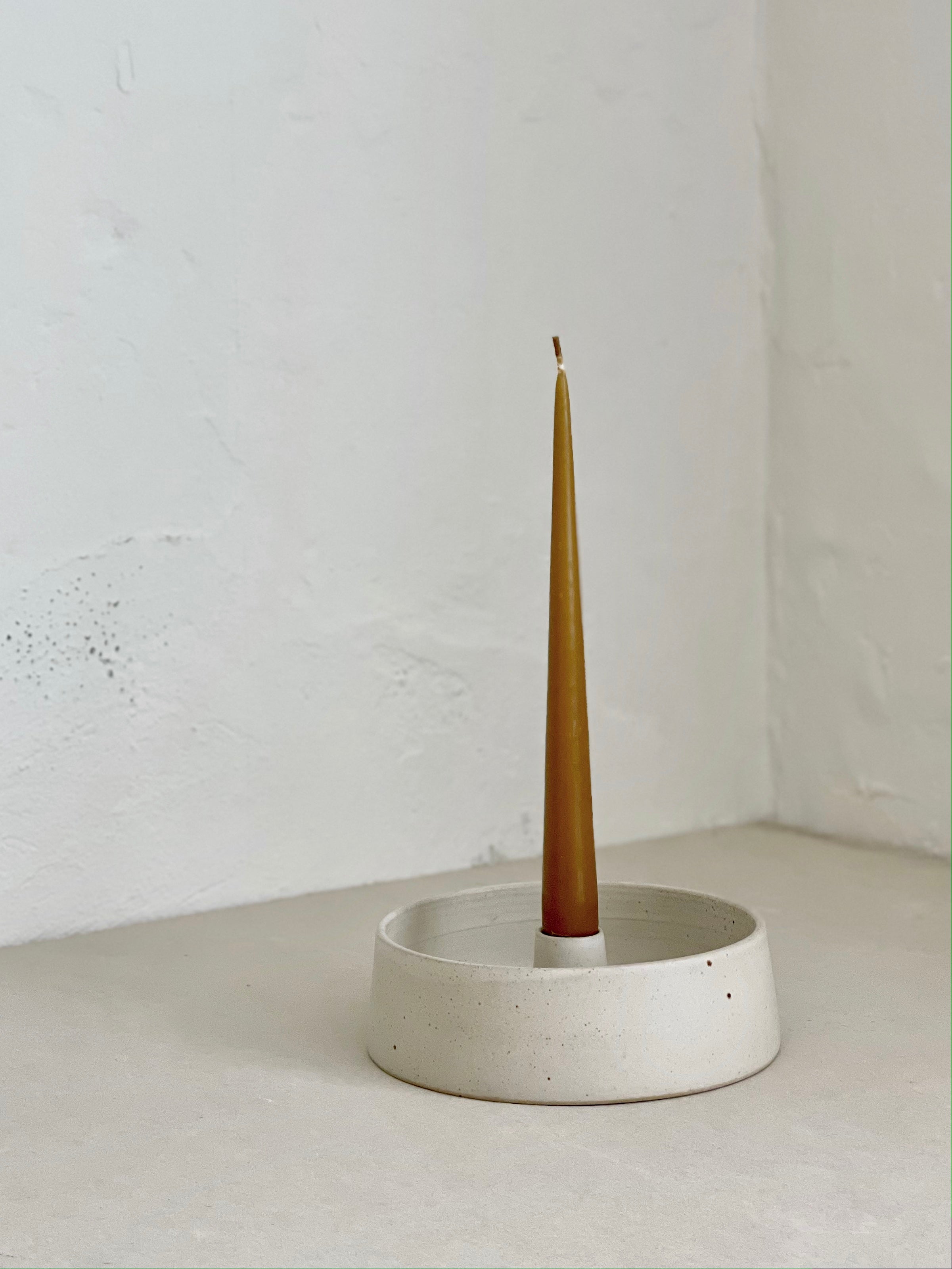 Viki Weiland White Ceramic Candle Holder - Elegant Home Decor for Dining Table, Wedding Centerpiece, and Relaxing Bathroom Ambiance