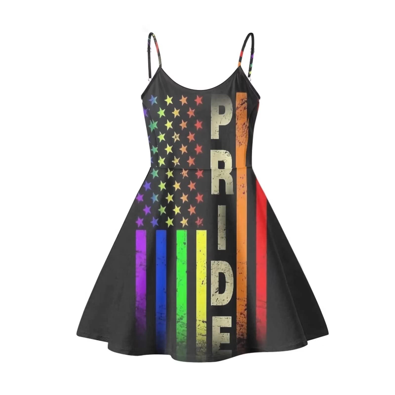 Coloranimal Women's Summer Sleeveless Casual Swing Dress - Loose Fit Flowy Beach Sundress for Vacation, Pool Party & Outdoor Activities