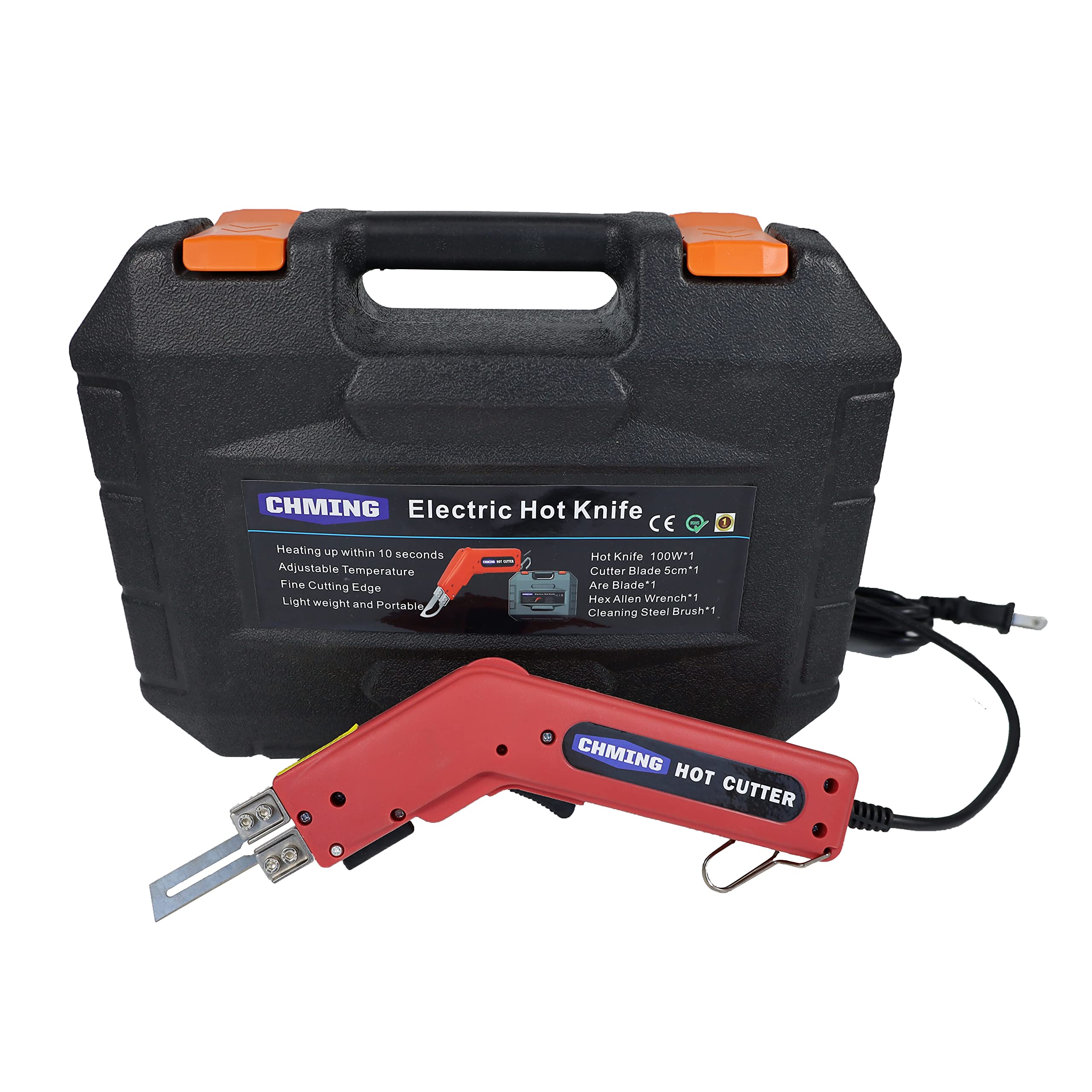110V Electric Hot Knife Cutter - Melting Tool for Foam, Cloth, Ribbon, PVC Rope & Nylon - Perfect for DIY Projects, Crafting & Wall Cloth Cutting