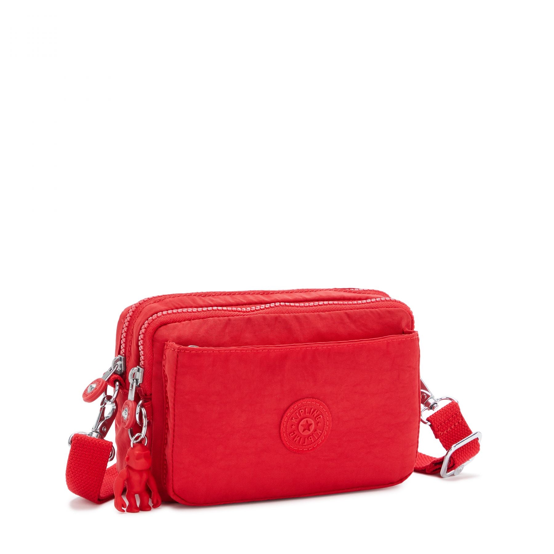 Kipling Abanu Multi Convertible Crossbody Bag for Women - Lightweight Travel Purse with Adjustable Strap, Roomy Interior (Red Rouge) | Perfect for Work, Gym & Everyday Use