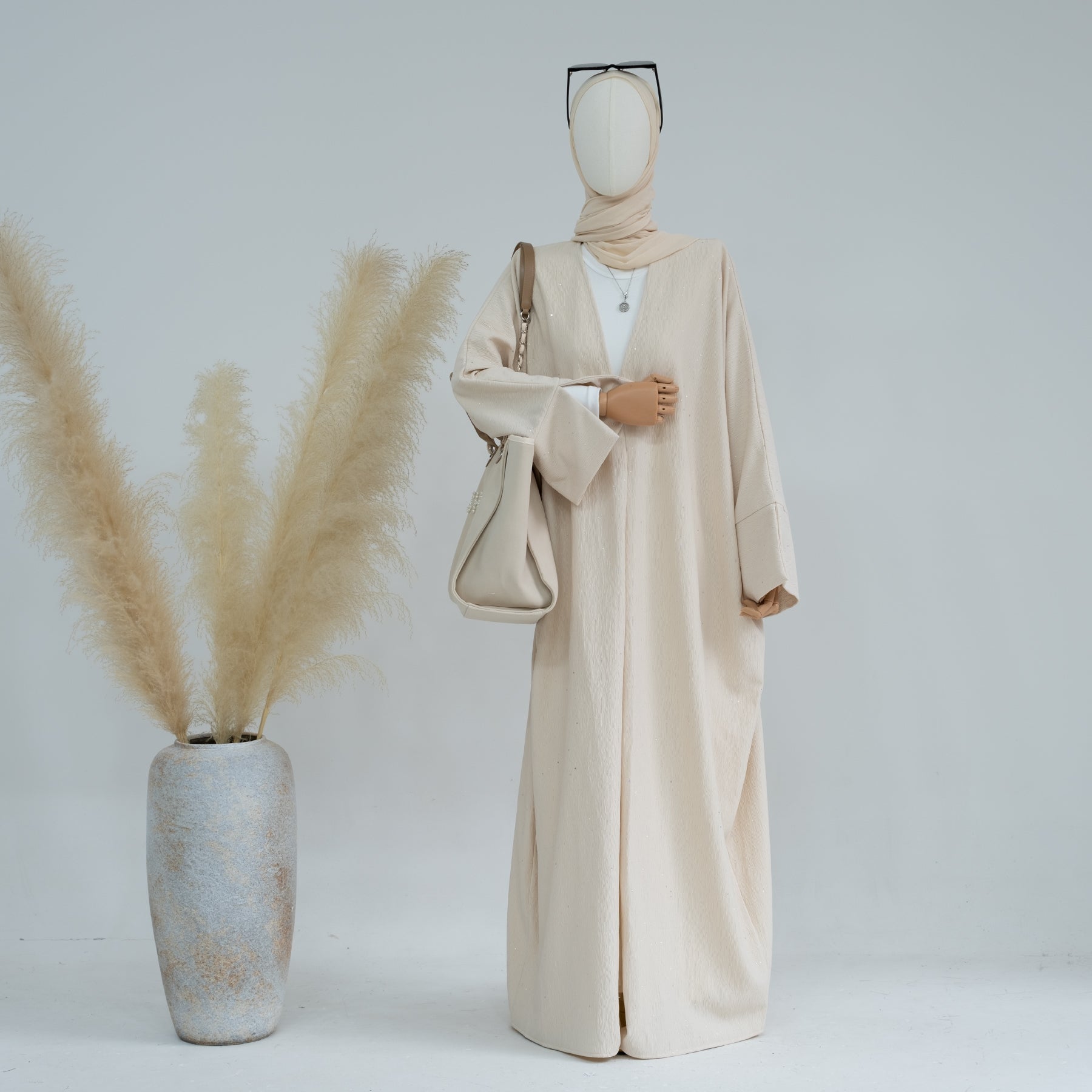 Dera Textured Fall Winter Duster Coat for Women - Ivory Long Cardigan | Perfect for Office, Date Night & Casual Outfits