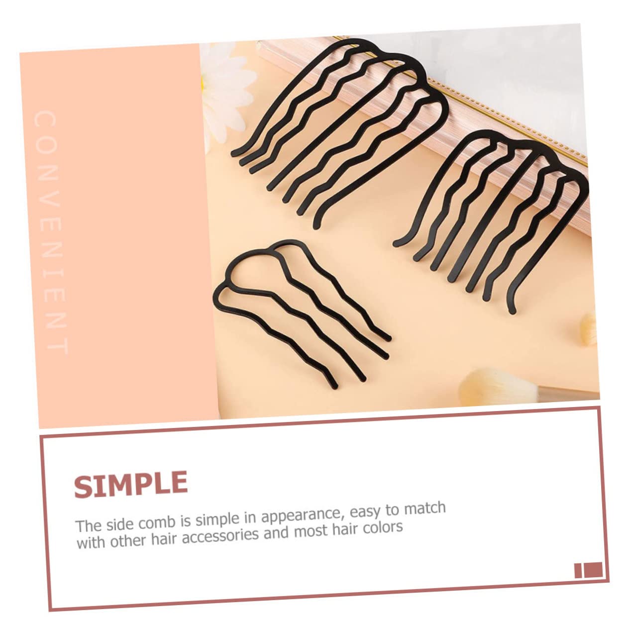 FOMIYES 8pcs Hair Combs Set for Women - Stylish & Durable Hair Accessories for DIY Hairstyles & Weddings