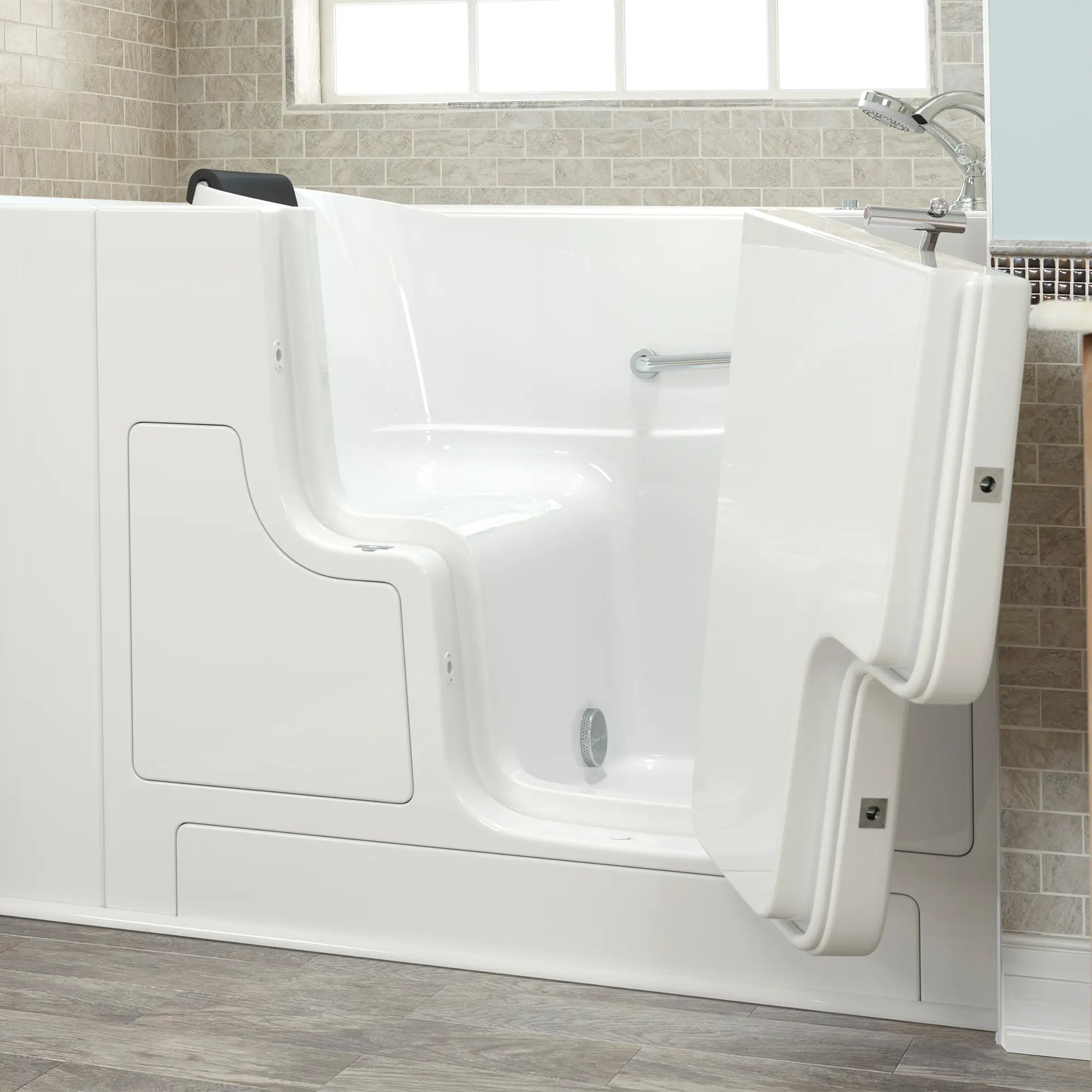 Premium 30 x 52 Inch Gelcoat Walk-In Bathtub with Soaker System & Right Hand Drain - Ideal for Elderly & Mobility Assistance, Spa-Like Relaxation at Home