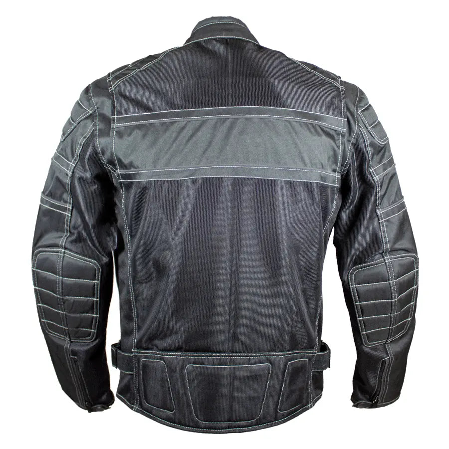 Open Road Men's Armored Motorcycle Jacket - CE Certified Protective Gear for Safe Riding - Perfect for Commuting & Adventure Tours