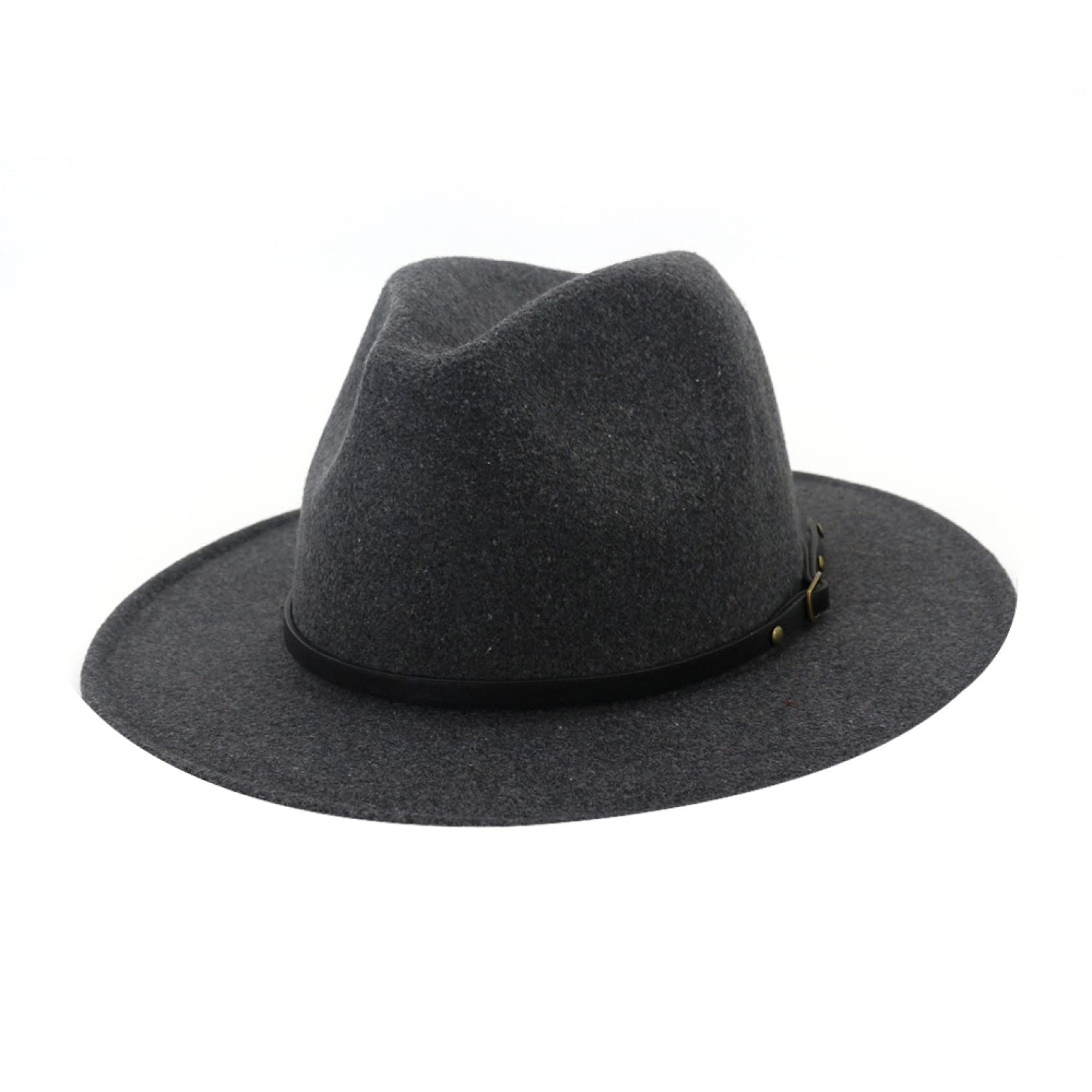 Stylish Wool Felt Outback Hat for Women & Men - Wide Brim Fedora with Belt Buckle - Perfect for Cowboy, Panama & Bowler Styles - Great for Outdoor Adventures, Rodeos and Fashion Statements