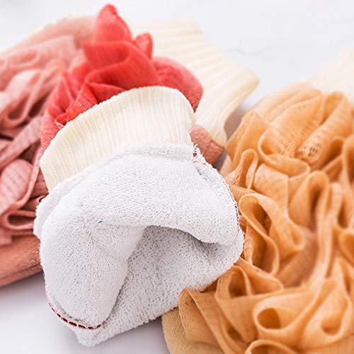 Exfoliating Gloves for Women & Men - 1 Pair Dual Purpose Shower Scrub Mittens, Exfoliating Bath Towel with Viscose/Sponge/PE Material - Body Scrubber for Smooth Skin (Color: C) - Perfect for Spa, Shower & Dry Brushing Routine
