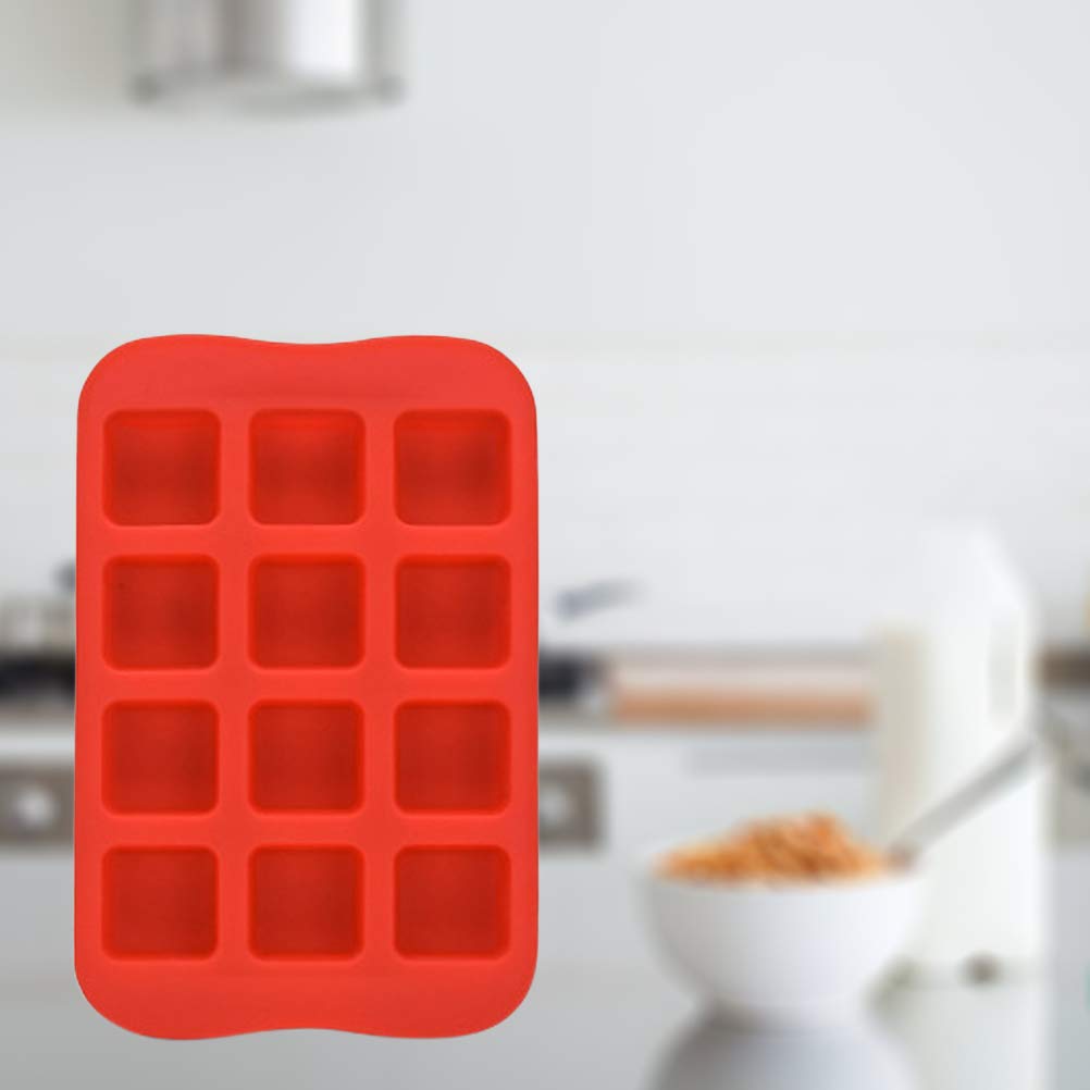 12-Piece Silicone Chocolate & Ice Cube Mold Set - Reusable Ice Making Tray for Cocktails, Coffee, Baking & Party Decorations