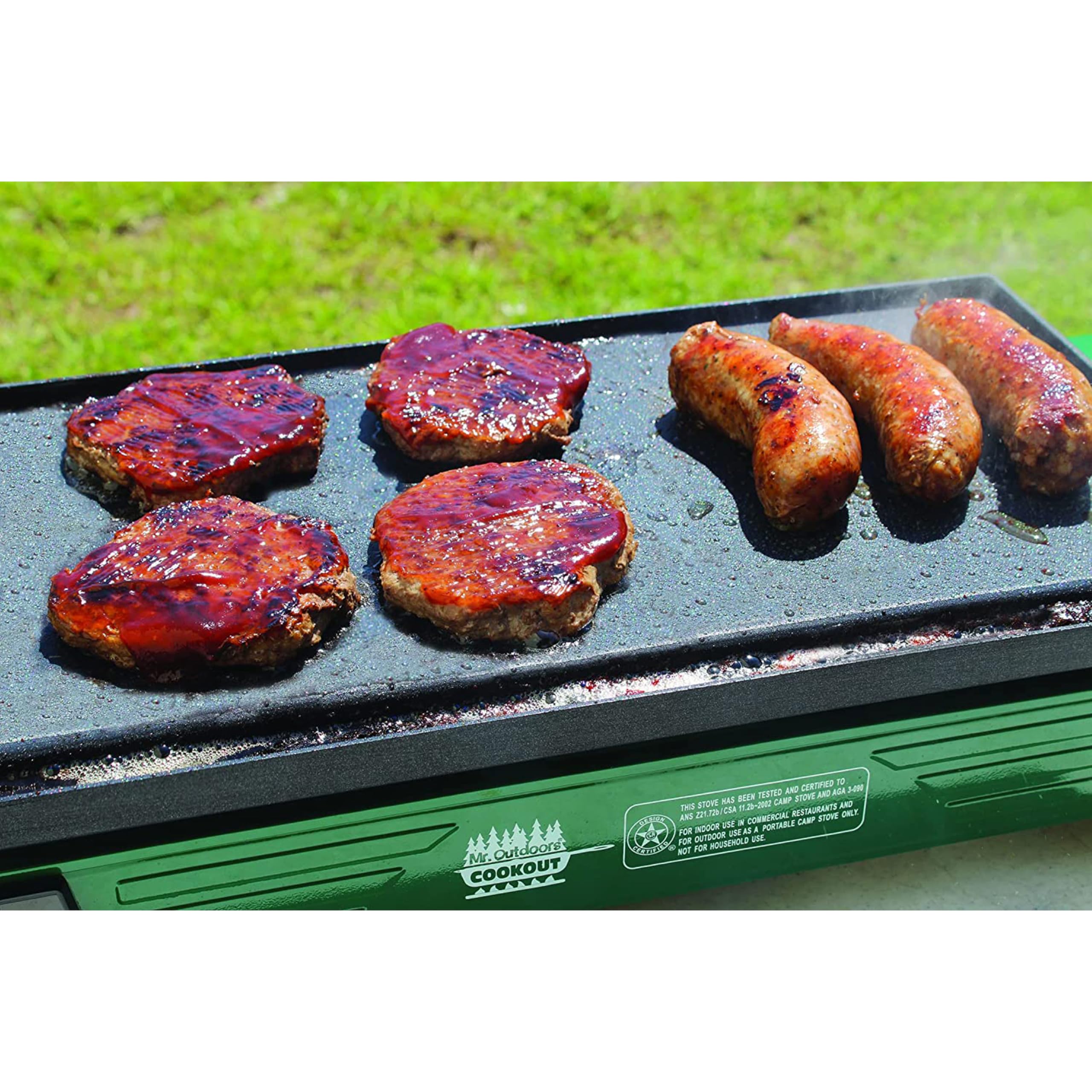 18 Inch Aluminum Non-Stick Griddle for Stovetop - Large Flat Cooking Surface for Pancakes, Burgers & Stir Fry - Perfect for Home Kitchen & Outdoor Camping
