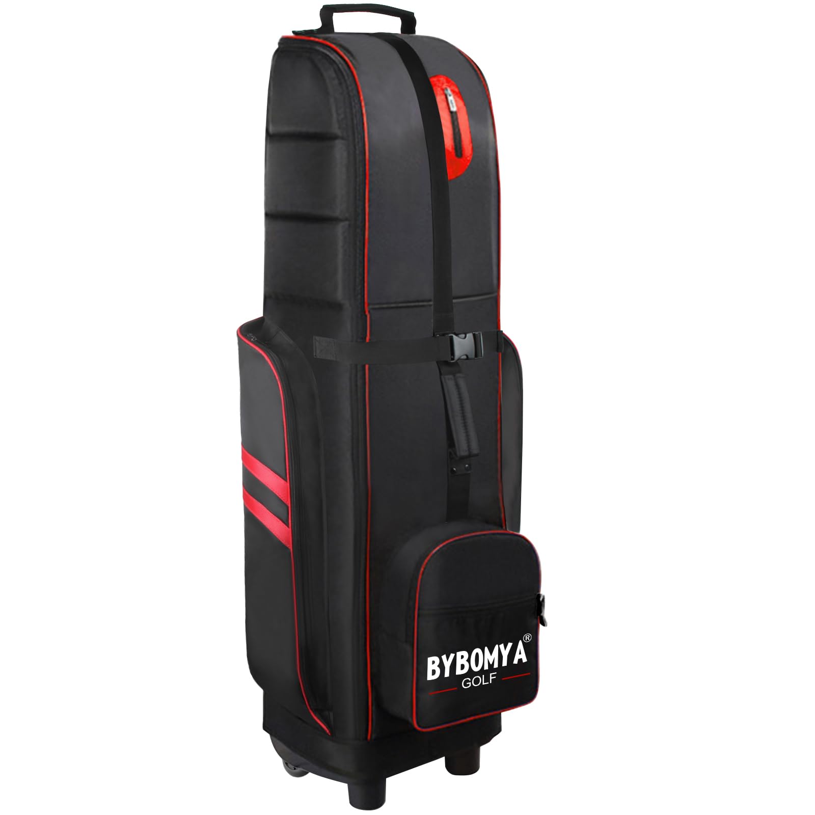Durable 1680D Oxford Soft-Sided Golf Travel Bag with Wheels - Padded Heavy Duty Airline-Approved Golf Luggage | Wear & Abrasion Resistant | Unique Base Design for Easy Transport - Perfect for Air Travel & Golf Vacations
