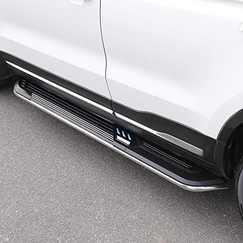 2 Pcs Stainless Steel Side Step Running Boards for Hyundai Creta 2015-2020 - Durable Fixed Door Nerf Bars with Anti-Slip Platform | Perfect for Off-Roading & Daily Use