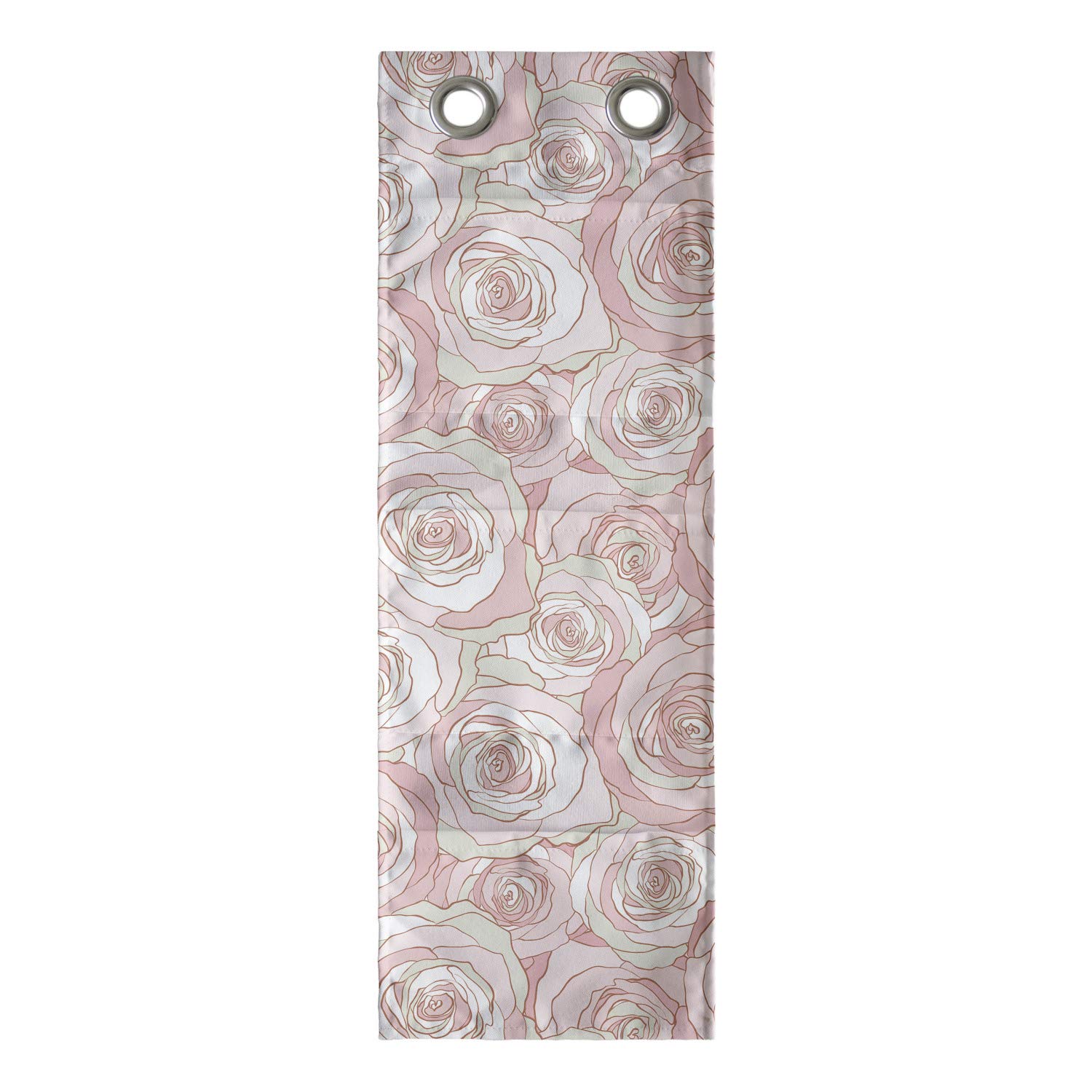 Ambesonne Floral Hanging Pocket Organizer - Soft Tone Rose Flowers Printed Polyester Storage Bag with Pockets, 9