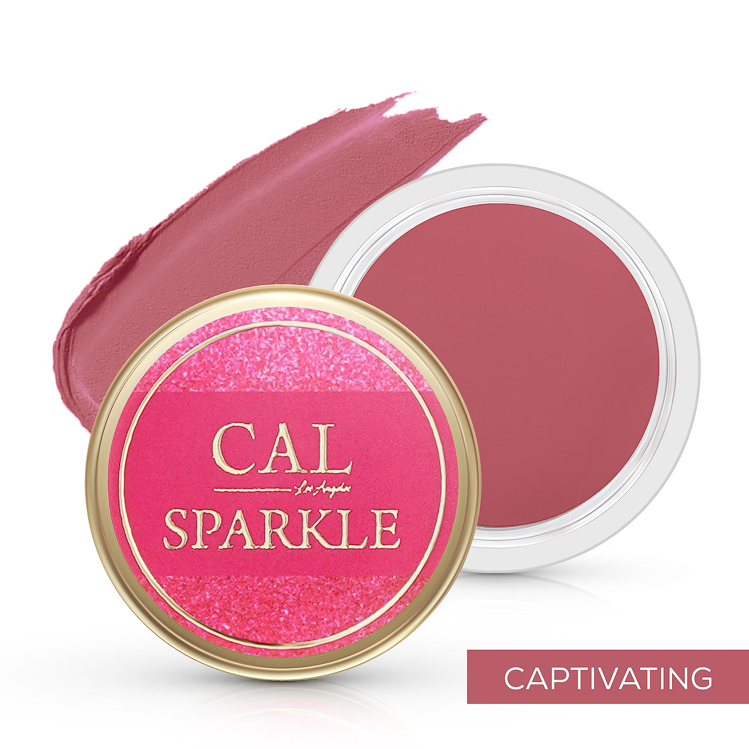 CAL Los Angeles Lip & Cheek Tint - Long Lasting Waterproof Matte Blush for Women, Creamy Lightweight Pigmented Blusher for Natural Everyday Makeup | Perfect for Office, Date Night & Special Occasions