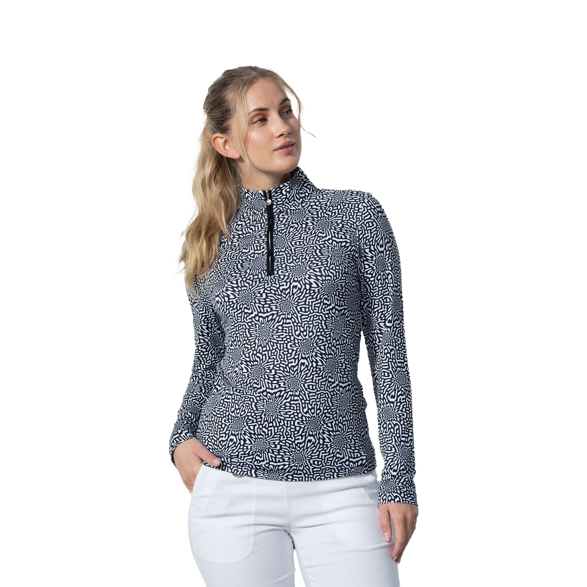 Women's Daily Sports Kyoto Half Zip Golf Pullover - Lightweight & Breathable for Golf, Running & Outdoor Activities