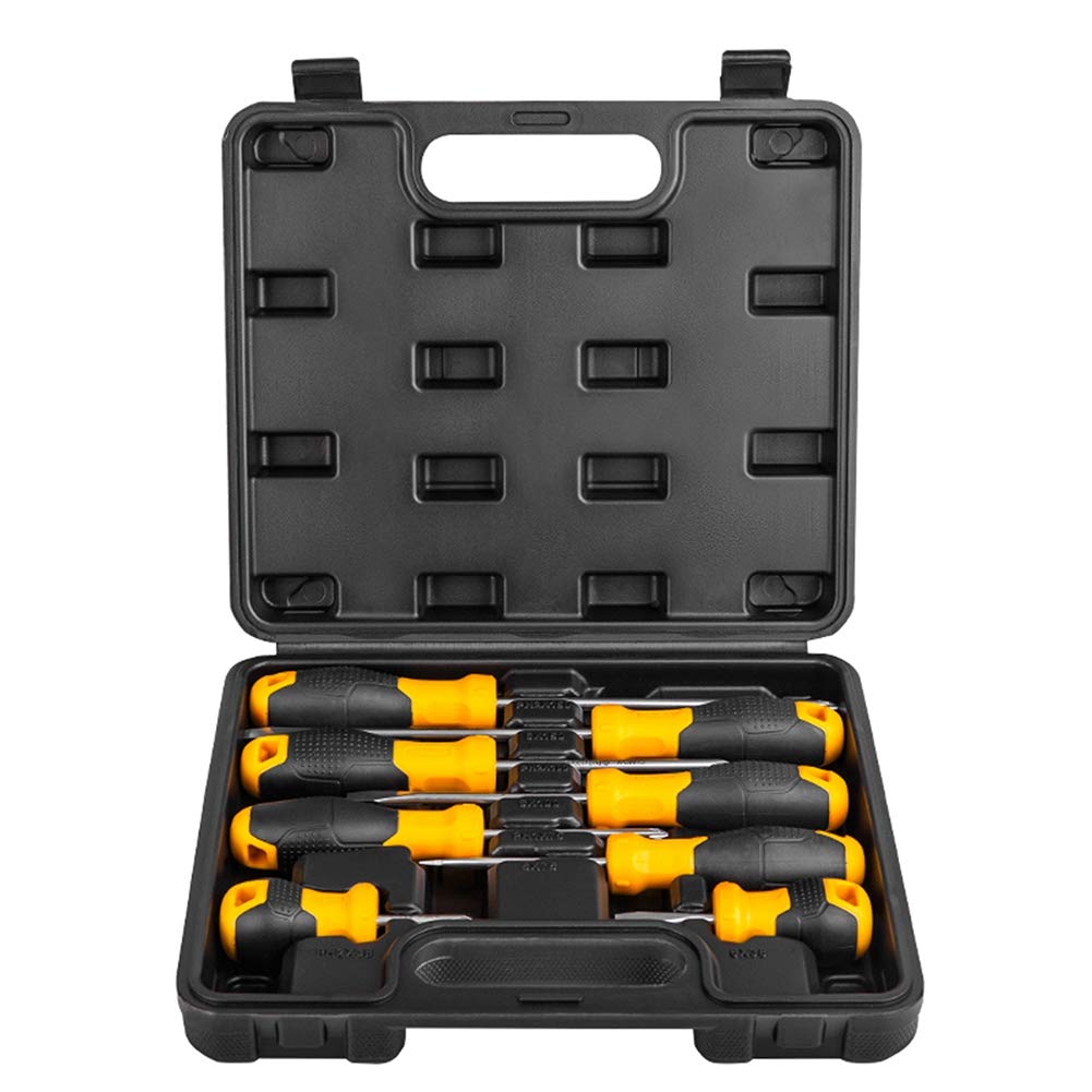 8-Piece Screwdriver Set with Storage Case - 4 Phillips & 4 Flat Head Screwdrivers for Home Repair, DIY Projects, and Crafts - Perfect for Household Maintenance, Furniture Assembly, and Electronics Fixing