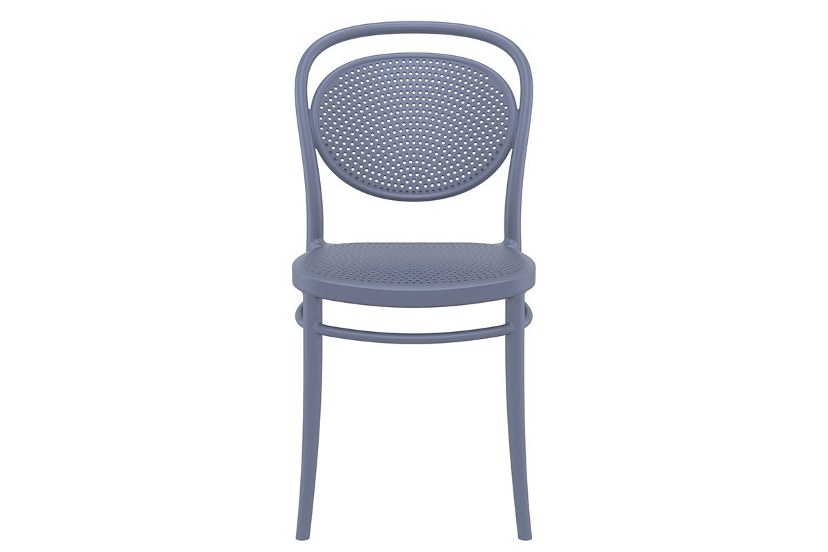 Commercial-Grade Marcel Stacking Chairs for Restaurants, Cafes & Events - Heavy Duty Stackable Dining Chairs for Indoor/Outdoor Use