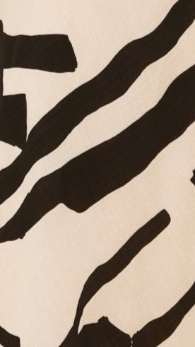 Cassia Maxi Dress - Flowy Black & Beige Printed Summer Dress for Women | Beach Vacation, Date Night & Casual Outings