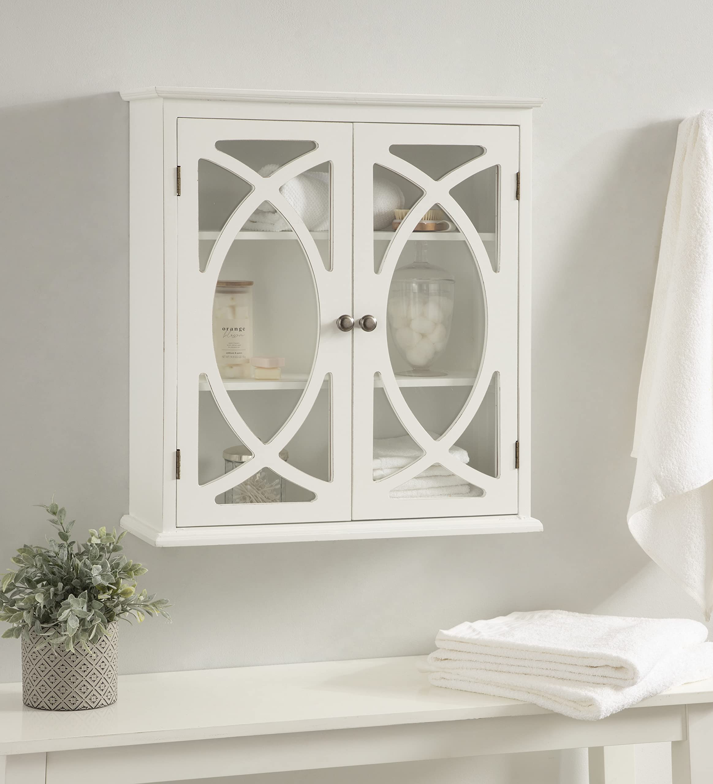 Kate & Laurel Quinlan Wood Wall Cabinet - 24