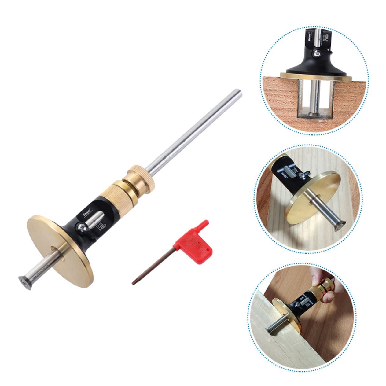 Precision Woodworking Scribe Tool - Hard Alloy Depth Marker with Micro-Adjustment for Parallel Lines | Perfect for Cabinet Making, Carpentry & DIY Wood Projects