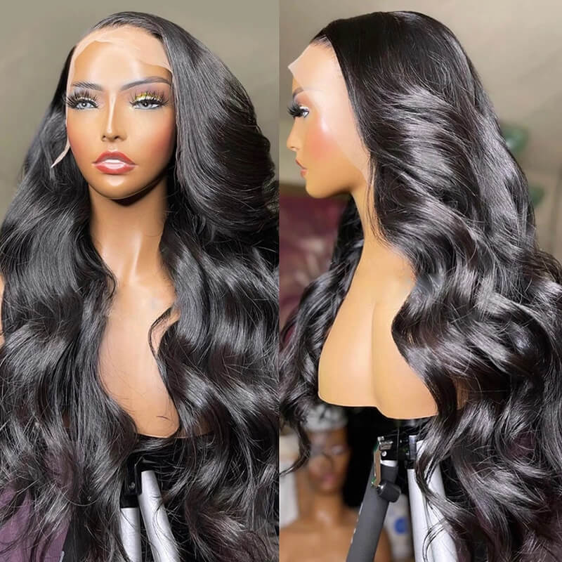 Eullair Body Wave HD Transparent Lace Frontal Human Hair Wig - Natural Looking 13x4 Lace Front Wig with Baby Hair for Women | Perfect for Daily Wear, Parties & Special Occasions