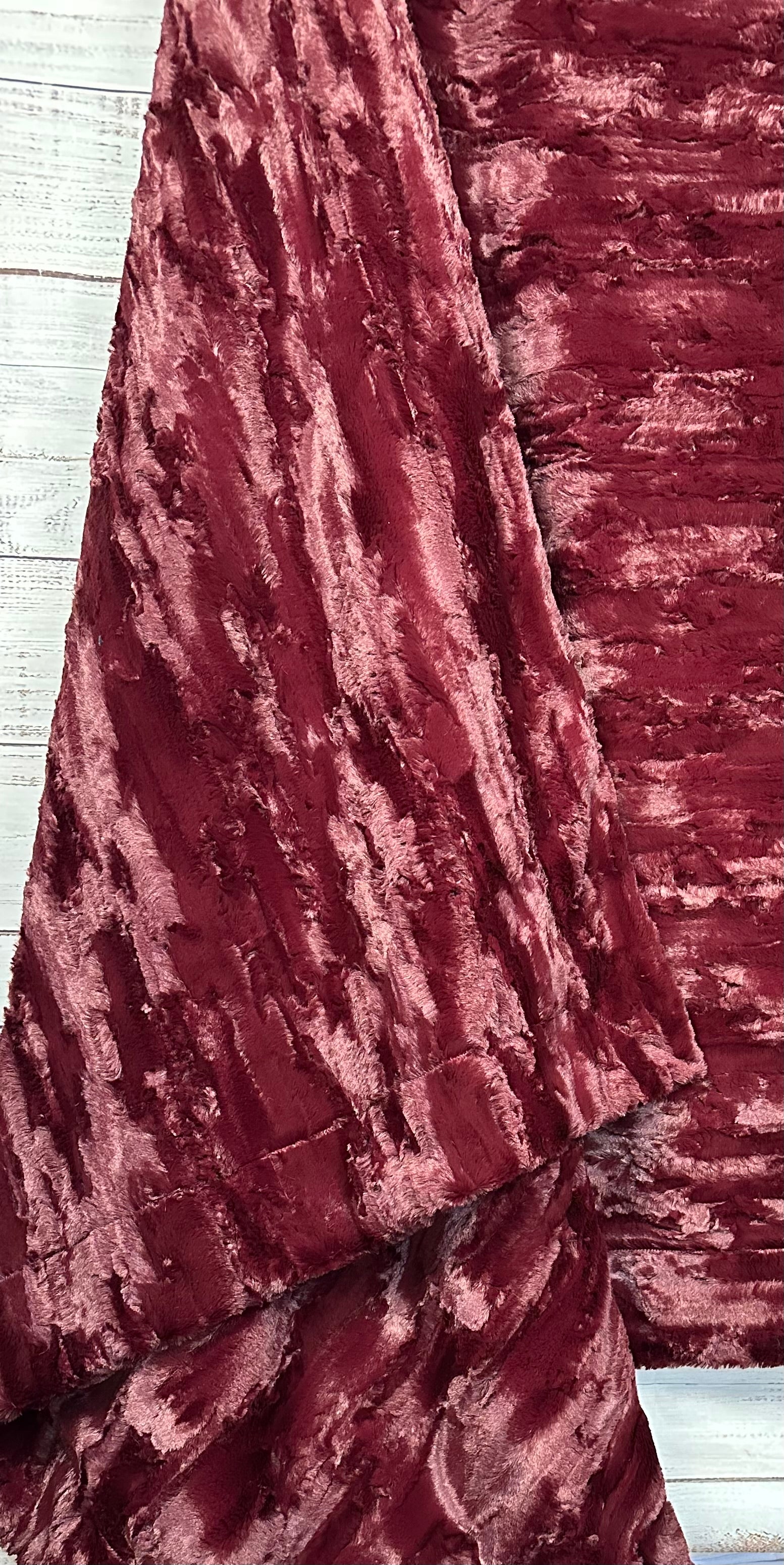 Premium Black Cherry Double Luxe XL Extra Wide 60x86 Minky Blanket - Ultra Soft Plush Throw for Bed, Couch & Nursery - Cozy Gift for Adults & Kids