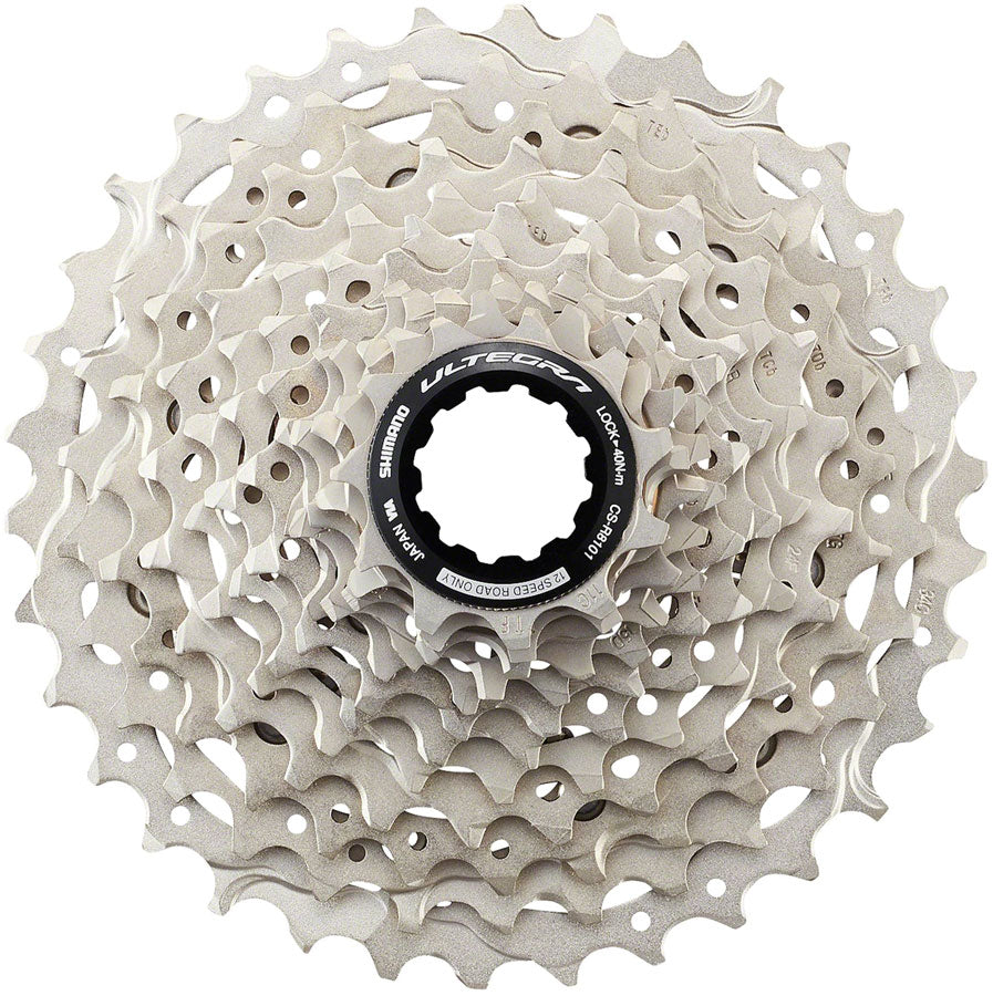 Shimano Ultegra CS-R8101 12-Speed Cassette 11-30T Silver - High-Performance Bike Gear for Road & Racing Bikes