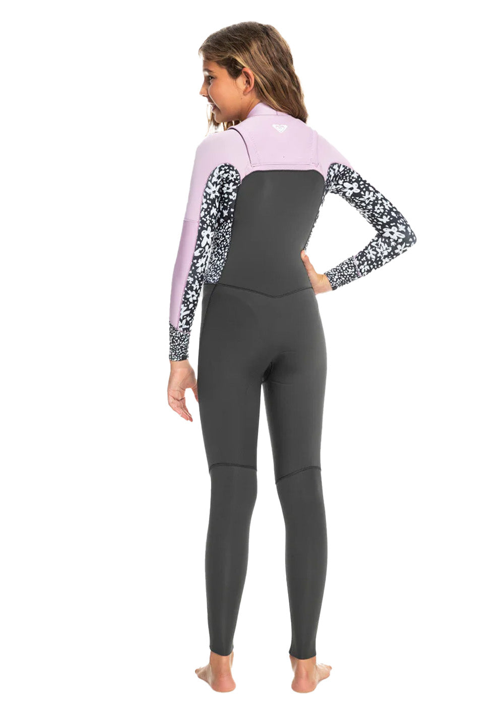 Roxy Girls Swell Series 3/2mm GBS CZ Steamer Wetsuit - Youth Full Body Neoprene Surfing Suit for Cold Water - Perfect for Surfing, Paddleboarding & Water Sports