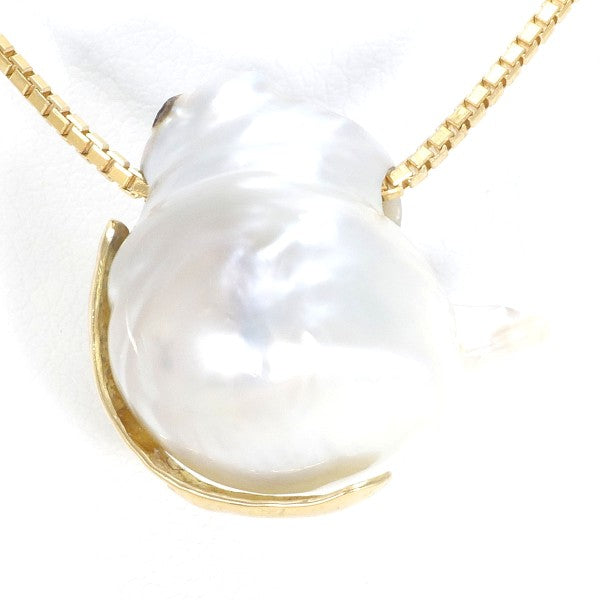18K Yellow Gold Pearl Necklace for Women - Elegant Bridal Jewelry, Wedding Gift, Anniversary Present - Perfect for Formal Events & Special Occasions