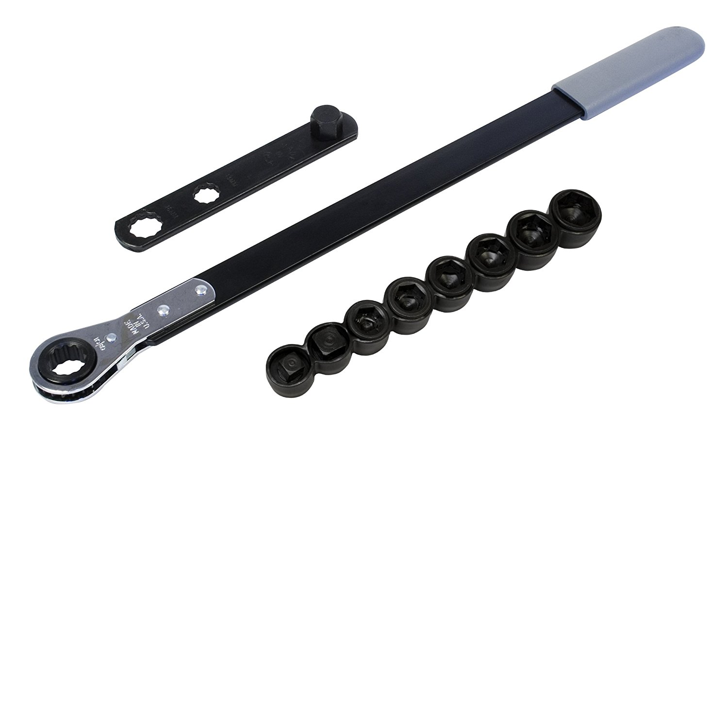 Lisle 59000 Professional Ratcheting Serpentine Belt Tool Kit - Universal Automotive Belt Removal & Installation Tool for Mechanics - Perfect for DIY Car Repairs, Engine Maintenance & Belt Replacement
