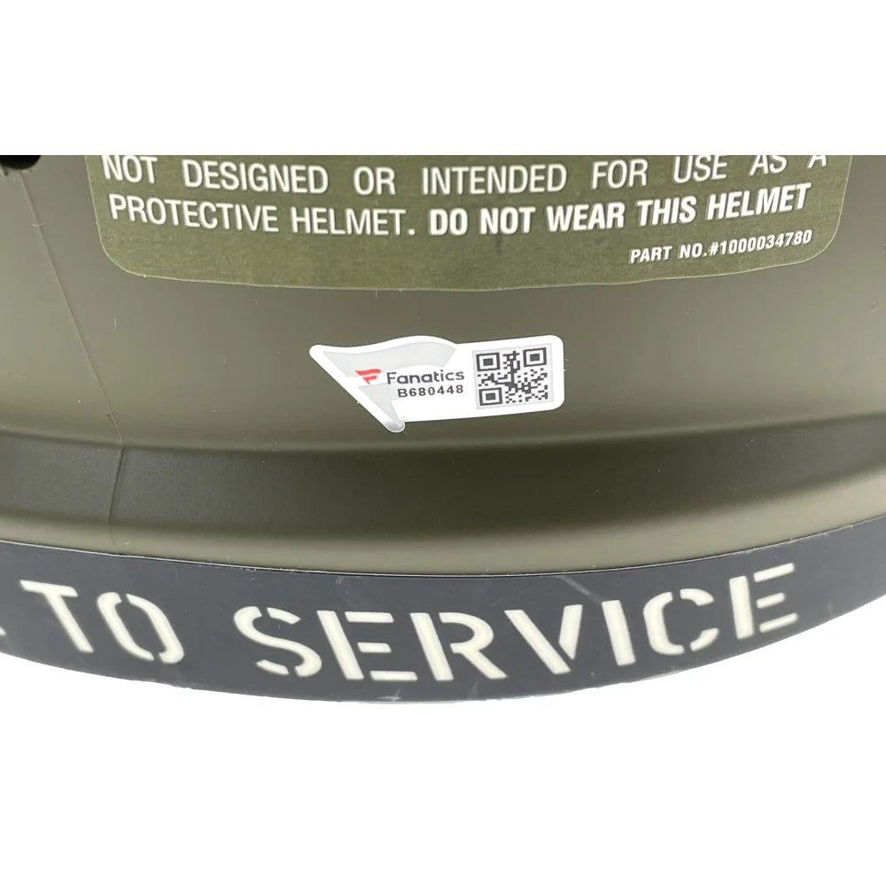 Micah Parsons Autographed Dallas Cowboys Salute to Service Full Size Helmet - Signed NFL Football Collectible for Fans & Memorabilia Display