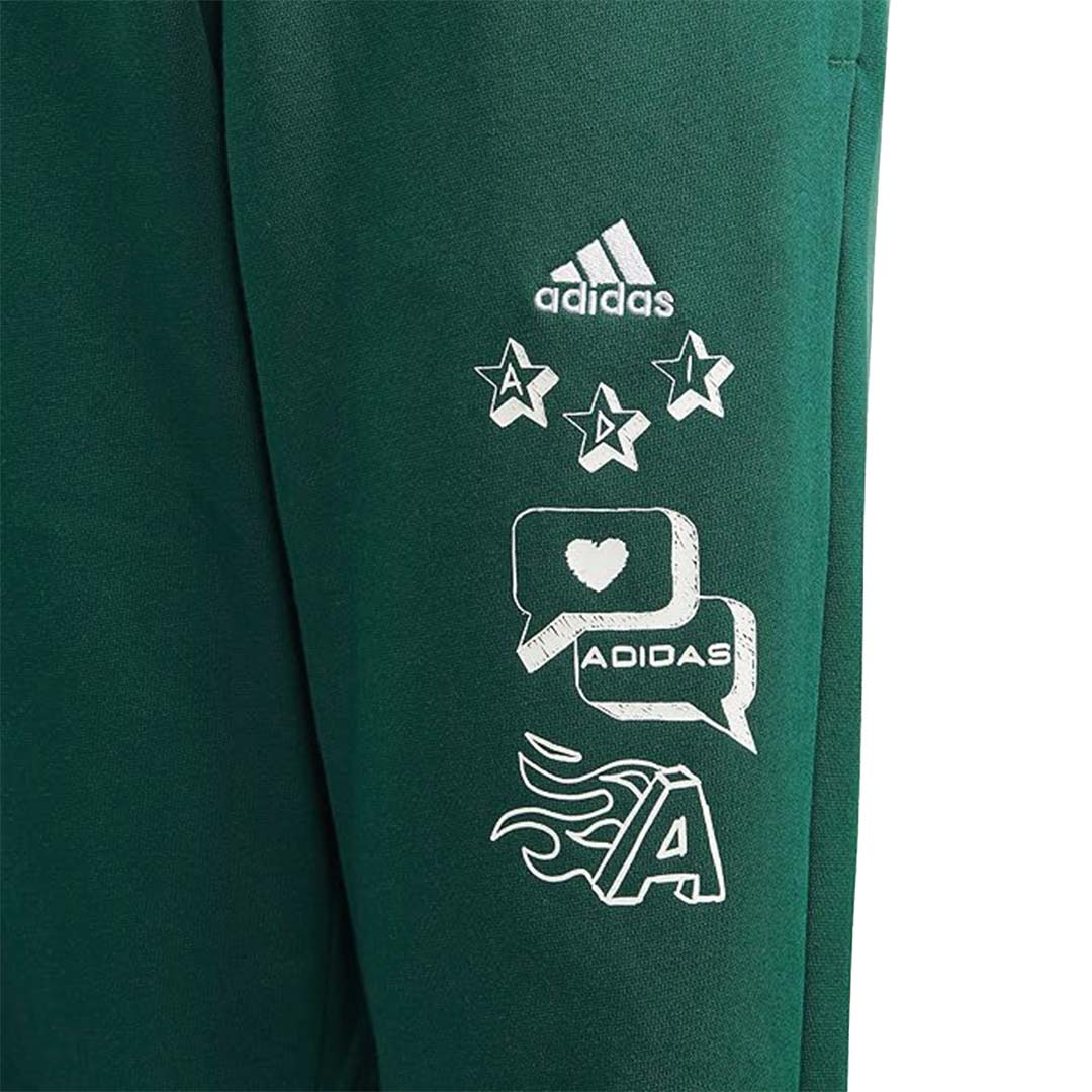 adidas Kids' Brand Love Q3 Pants (IA1553) - Comfortable & Stylish Athletic Pants for Boys & Girls - Perfect for School, Sports & Casual Wear