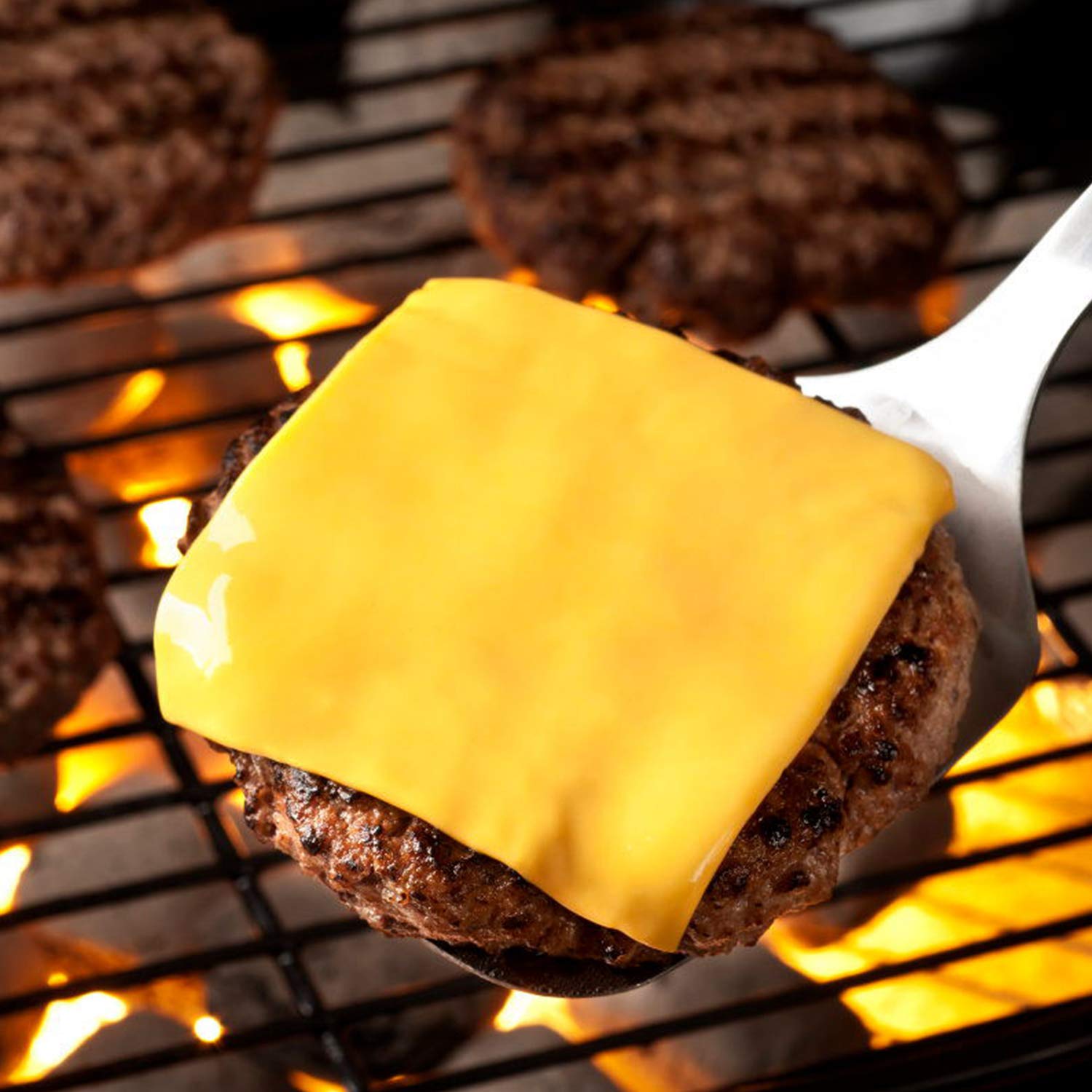 3-in-1 Non-Stick Hamburger Patty Press Maker with 100 Wax Papers - Perfect Burger Shaper for Grilling, BBQ, and Home Cooking - Ideal for Backyard Parties, Camping, and Family Gatherings