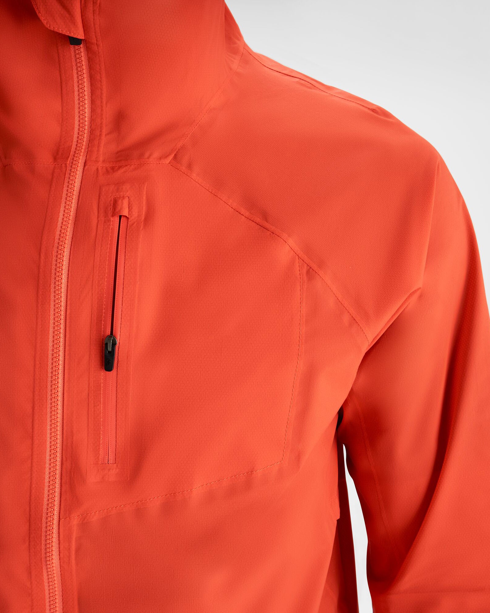 Men's Seeker 2.5L Waterproof Rain Jacket - Lightweight Windbreaker for Hiking & Outdoor Activities (Hut Orange) - Perfect for Camping, Travel & Bad Weather Protection