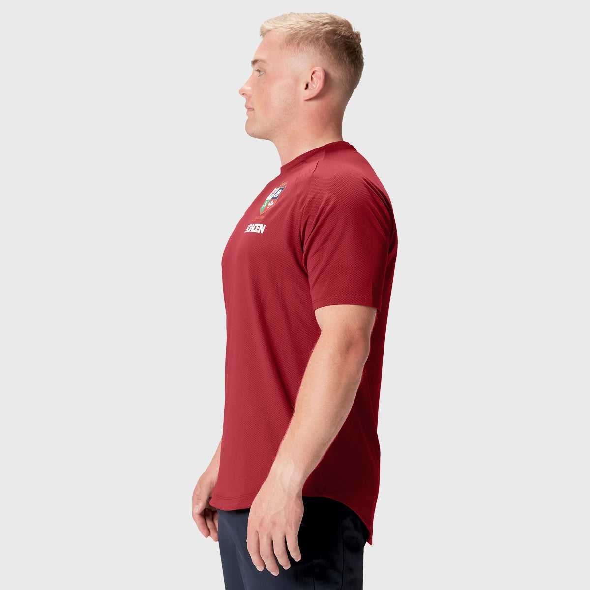 Canterbury British & Irish Lions Men's Everest T-Shirt - Red Rugby Jersey for Training & Match Day - Perfect for Fans & Players