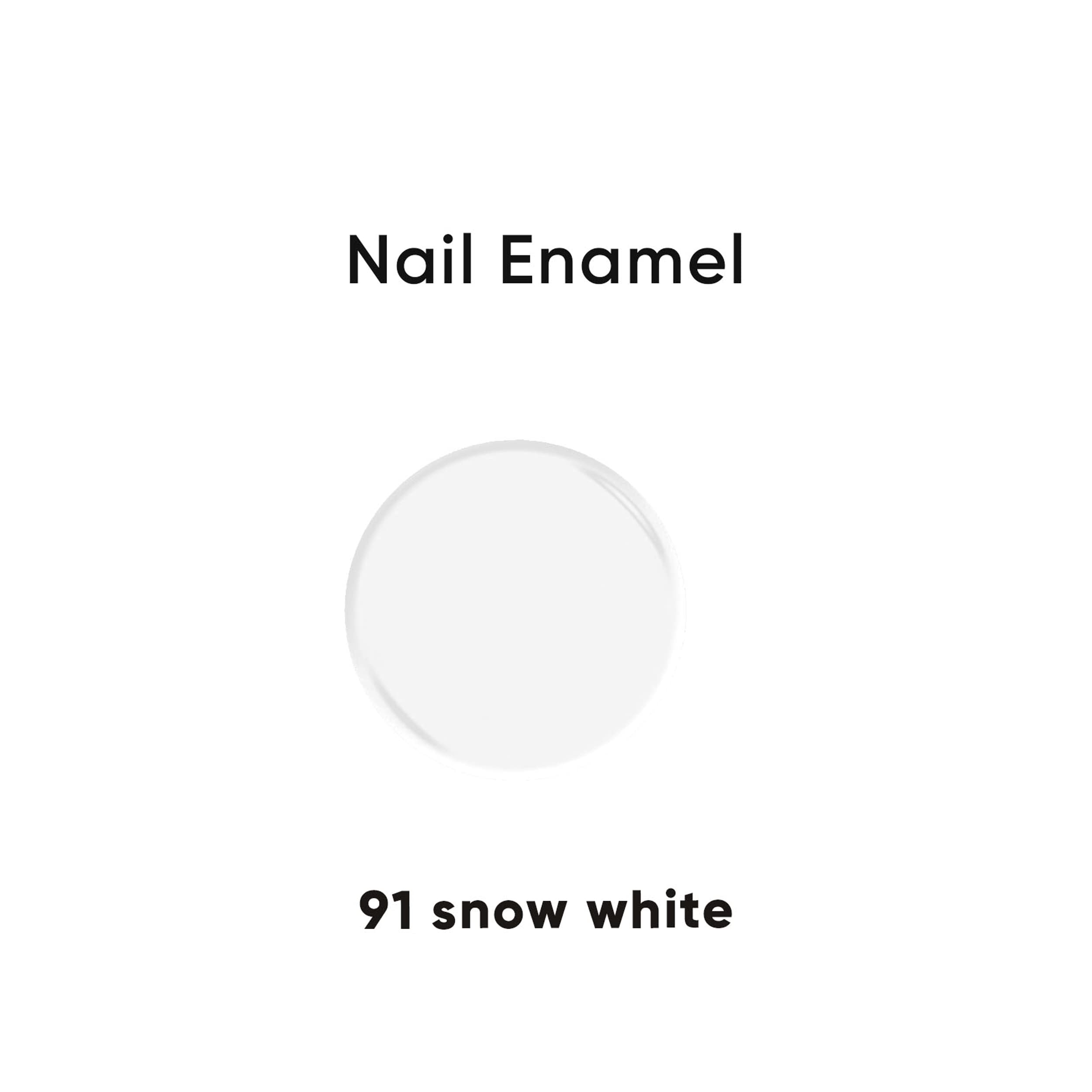 Oshea Herbals Nail Polish in Snow White -91 (10ml) - Long Lasting Vegan Nail Enamel for Manicures & Pedicures | Perfect for Weddings, Parties & Special Occasions