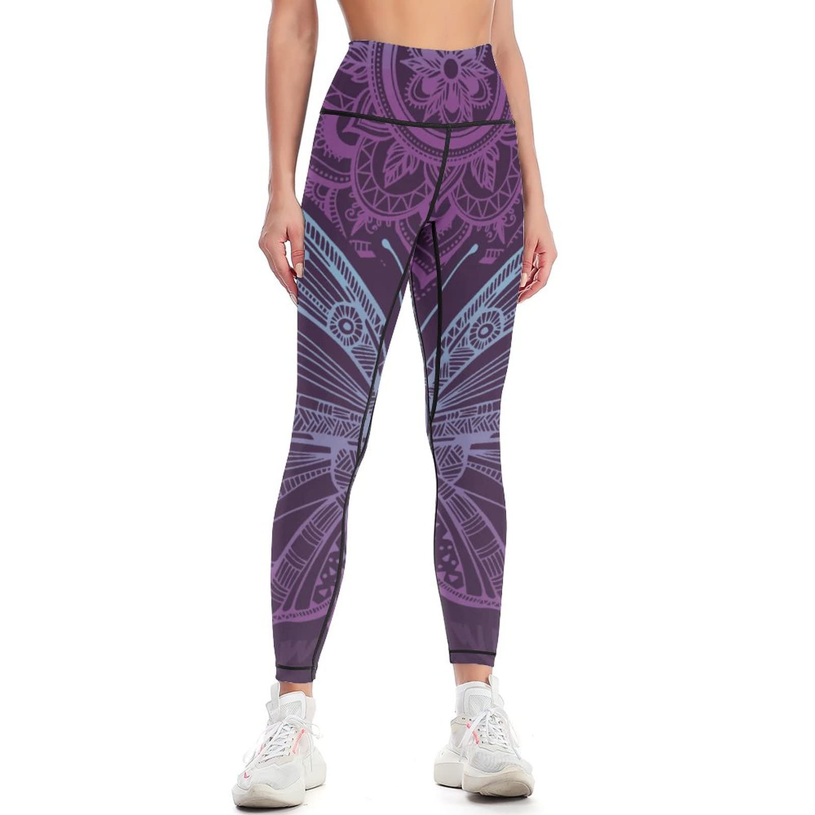 JZDACH Women's High Waisted Yoga Pants - Tummy Control Workout Leggings for Running, Gym & Athletic Activities | Comfortable & Stretchy for Yoga, Pilates & Daily Wear