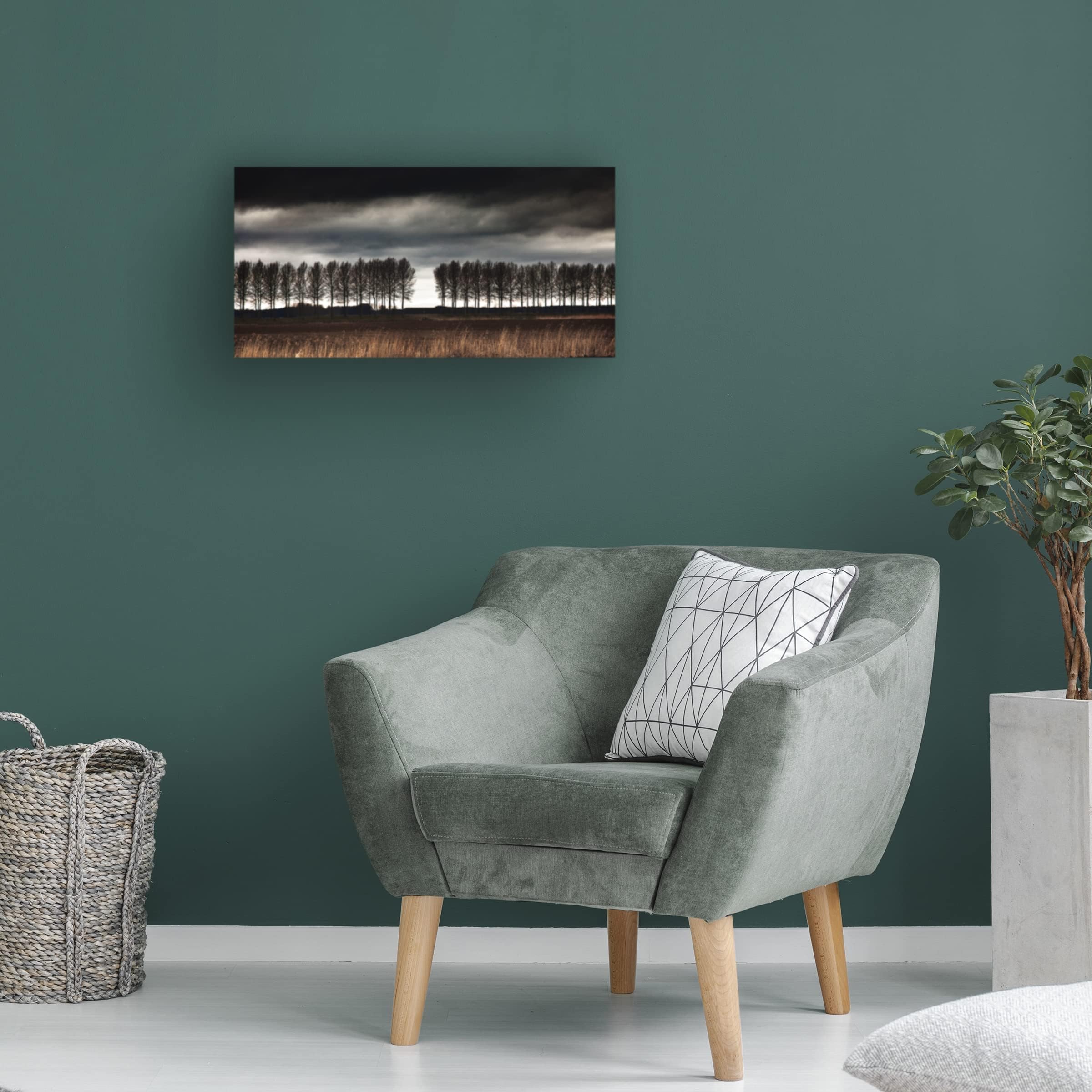 Trademark Fine Art 'The Space Between' Canvas Wall Art by Harry Verschelden - Modern Abstract Painting for Living Room, Bedroom & Office Decor