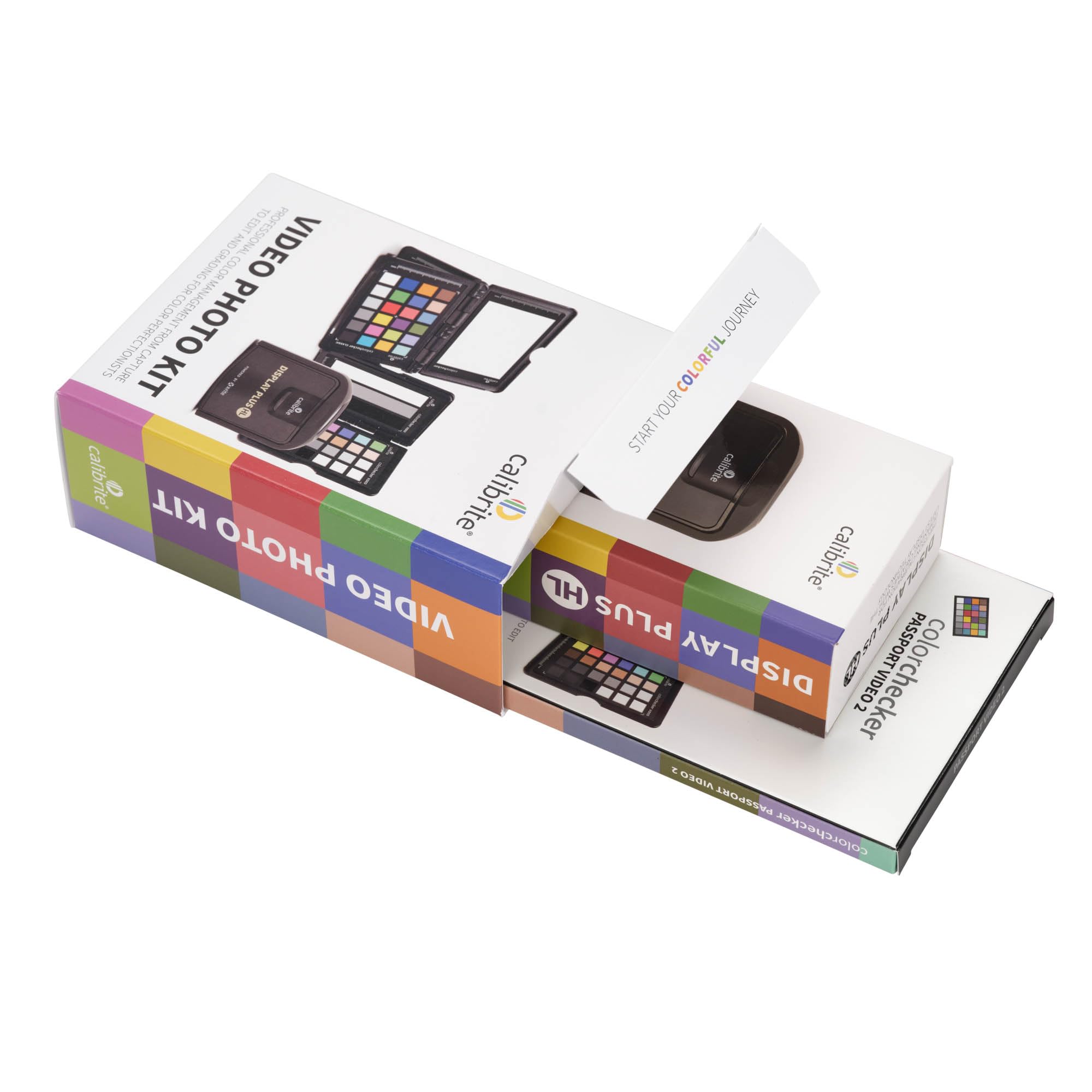Calibrite Video Photo Kit - Display Plus HL & Passport Video 2 (CCPLHL-PPV2) | Professional Color Calibration Tools for Photographers & Videographers | Perfect for Studio, Editing, and Content Creation