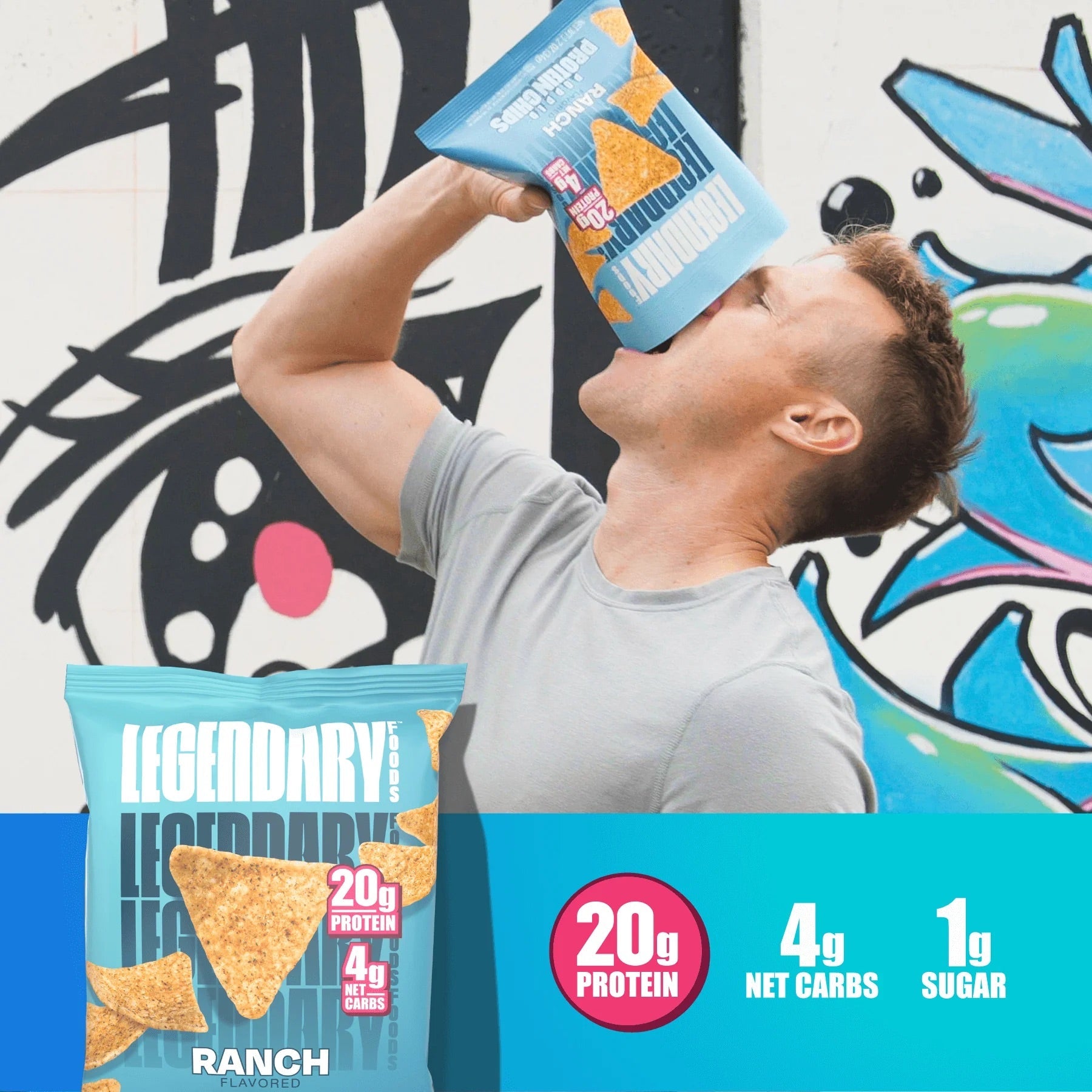 Legendary Foods Popped Protein Chips - 7 Pack Variety | High Protein Low Carb Snacks for Keto Diet & Healthy Lifestyle | Perfect for Office, Gym & On-the-Go