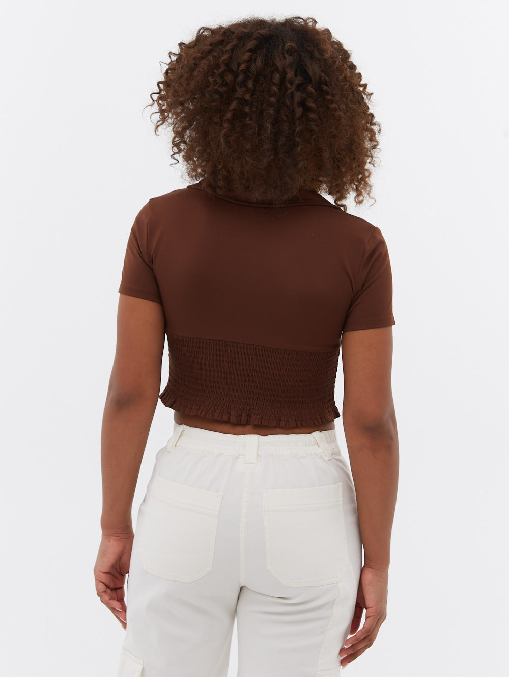 Stylish Constance Collared Wrap Crop Top for Women | Trendy Summer Blouse | Perfect for Casual Outings, Beach Vacations & Date Nights