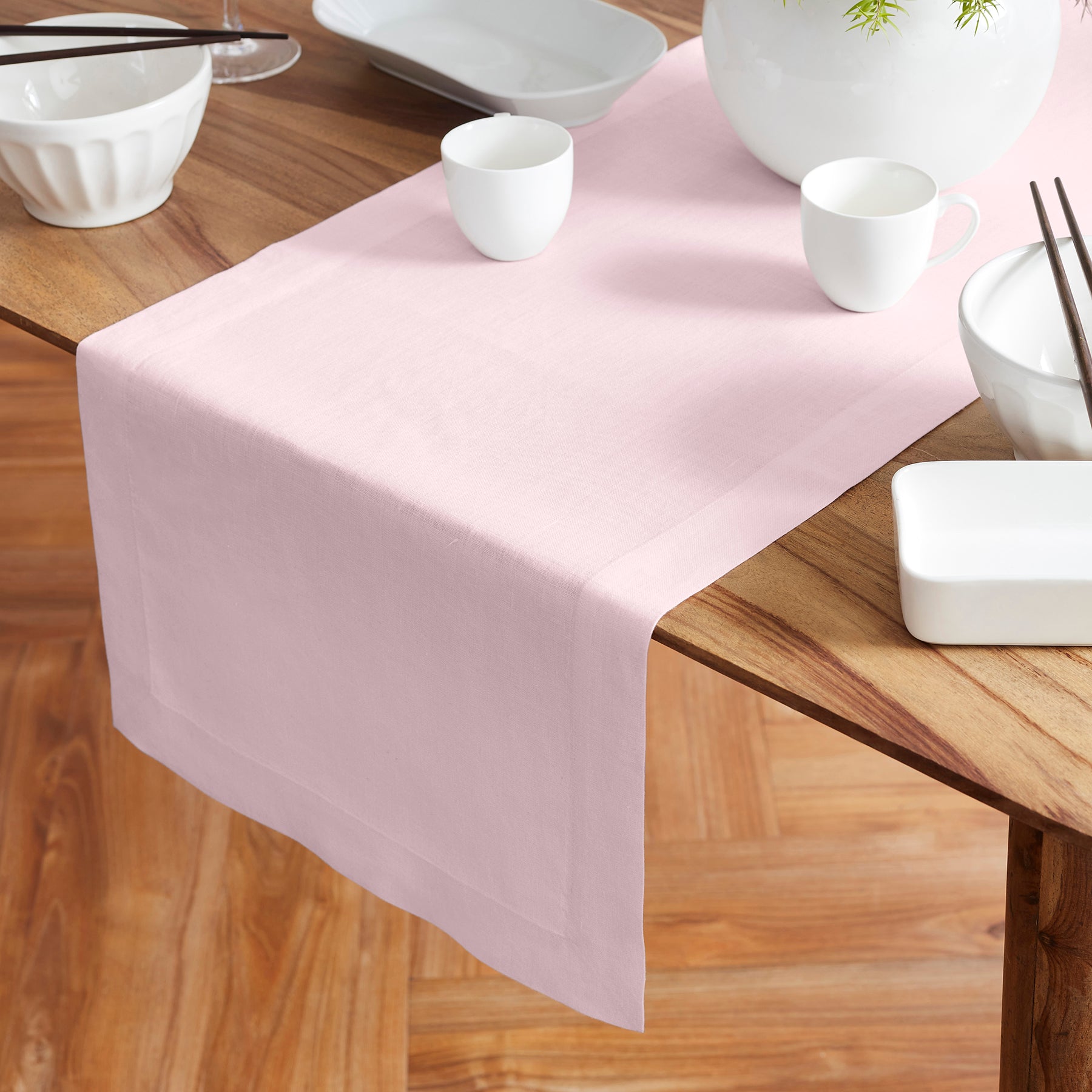 Sonoma Table Runner - Elegant Cotton Linen Dining Table Decor for Thanksgiving, Christmas & Wedding - Perfect for Holiday Home Decor & Party Settings