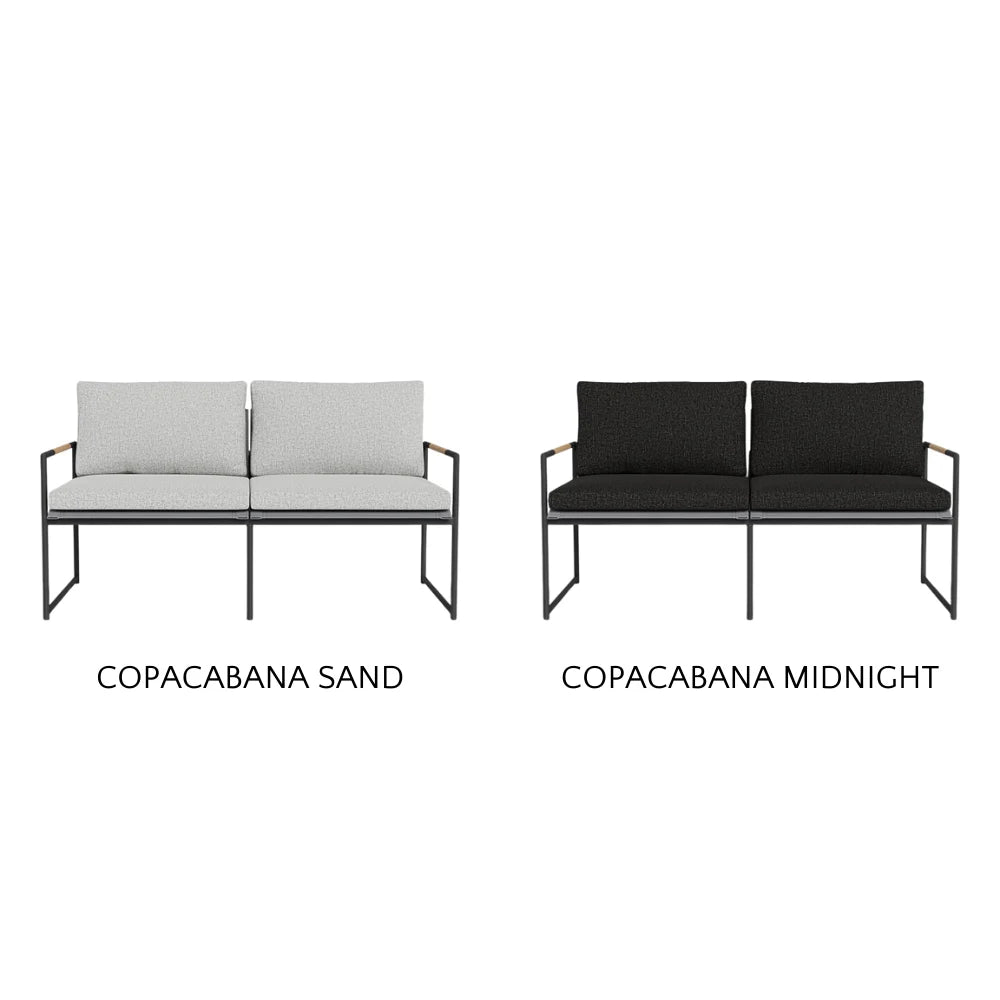 Premium Breeze Aluminum Outdoor 2-Seat Sofa Set - Patio Furniture for Garden, Poolside & Backyard Relaxation