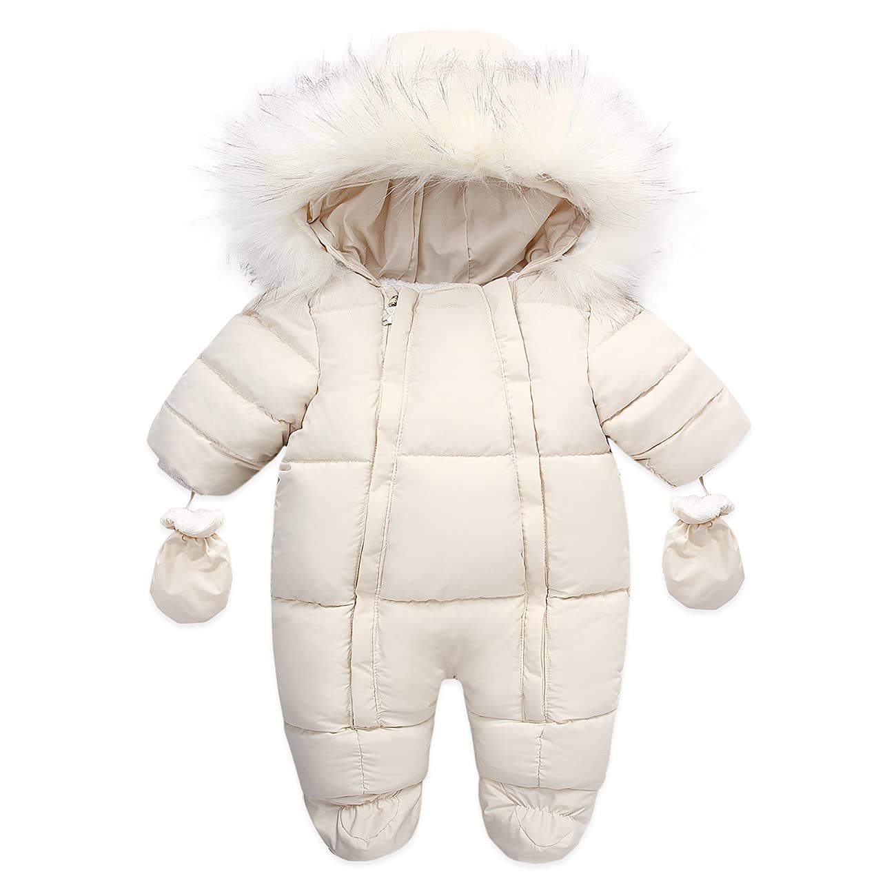 Baby Winter Snowsuit - Warm Toddler Jacket & Hooded Jumpsuit for Girls & Boys | Outdoor Play, Snow Day & Cold Weather Protection