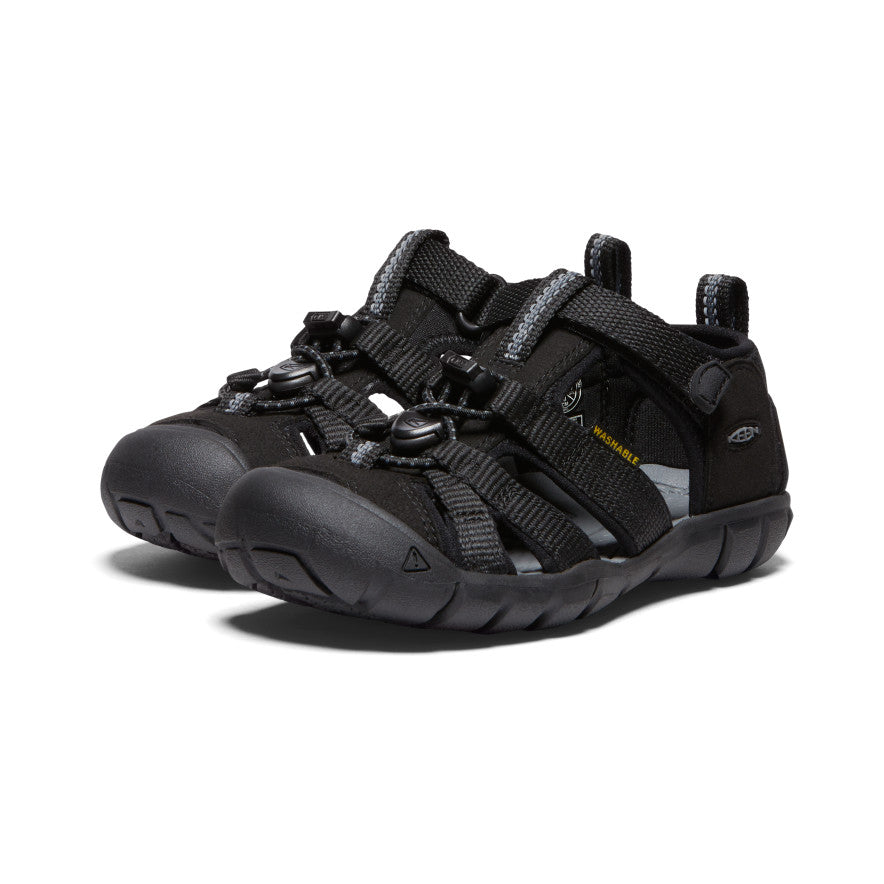 Little Kids' Seacamp II CNX Water Shoes - Black/Grey - Comfortable & Lightweight for Beach, Pool & Outdoor Play