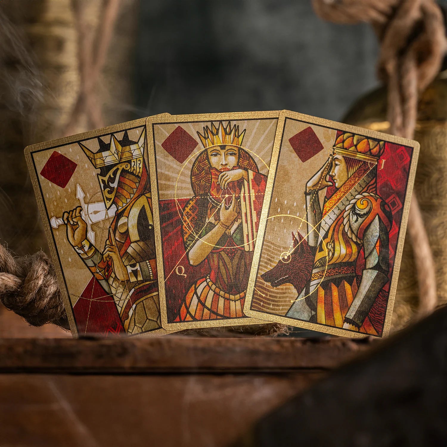 House of the Rising Spade Gilded Cartomancer Luxury Playing Cards - Premium Gold Foil Deck for Magic Tricks, Poker & Cardistry - Perfect for Collectors & Card Game Enthusiasts