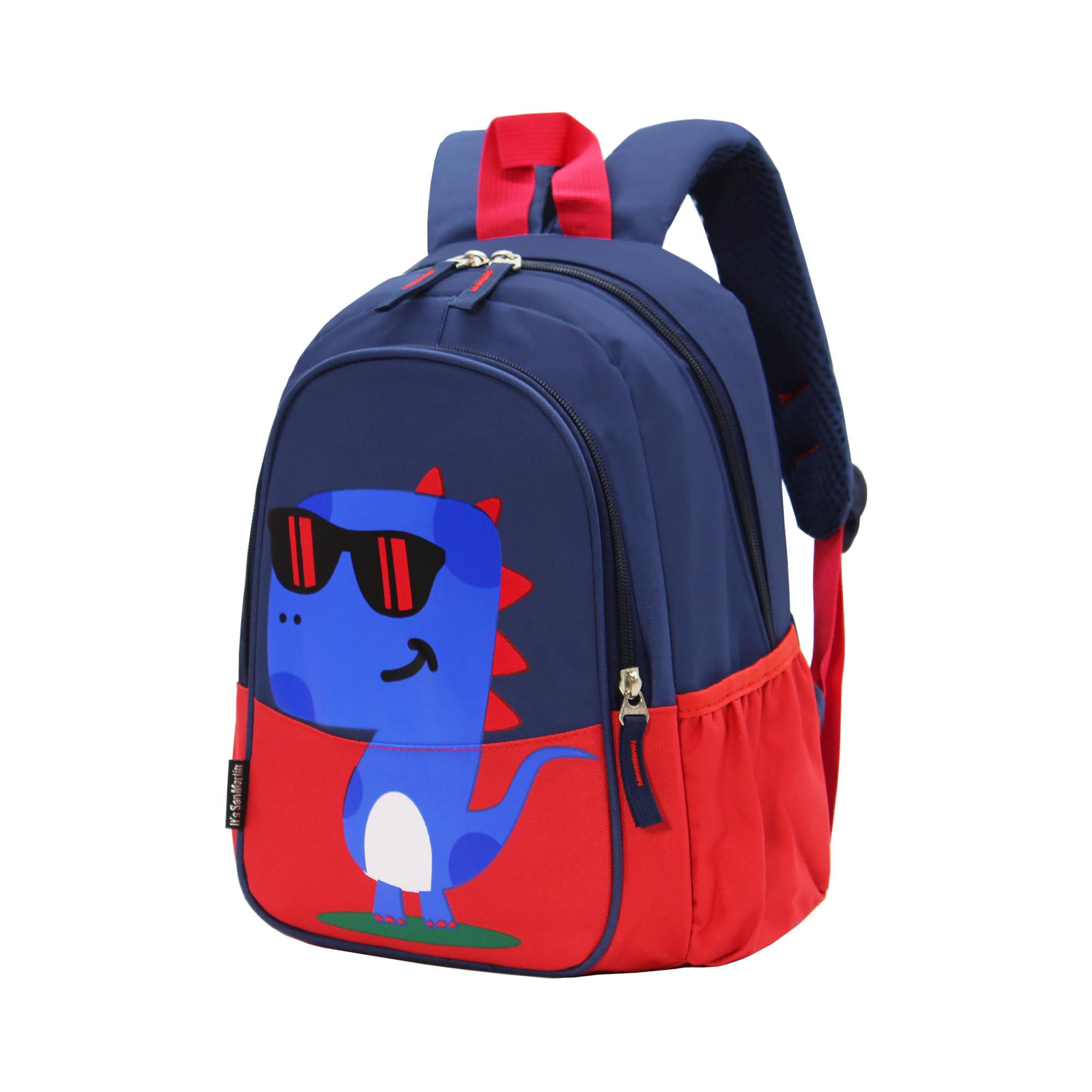 Dinosaur Kids Backpack - Waterproof School Bookbag for Boys & Girls (Red) - Perfect for School & Travel