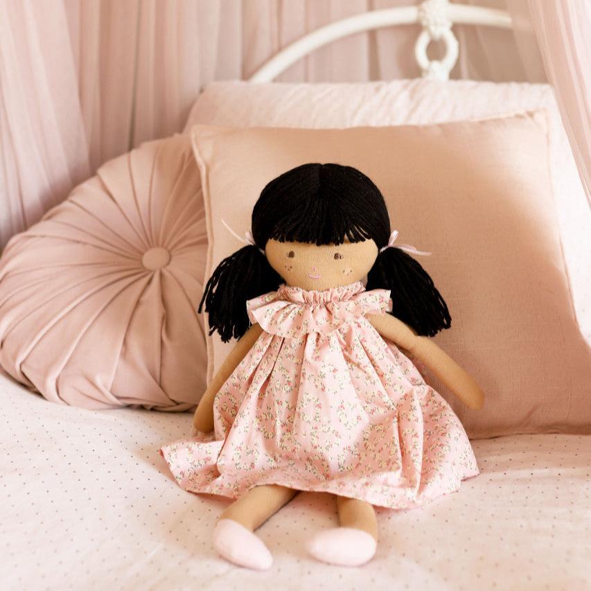 Alimrose Eadie Doll with Posy Heart - Adorable Collectible Plush Toy for Kids & Gift Lovers | Perfect for Birthdays, Valentine's Day & Nursery Decor